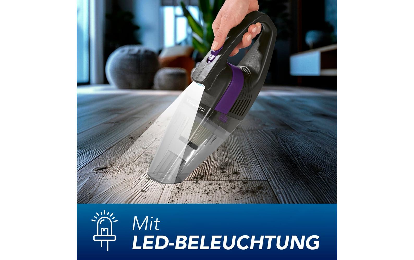 CLEANmaxx Akku-Handsauger Grau, Violett Grau, Violett