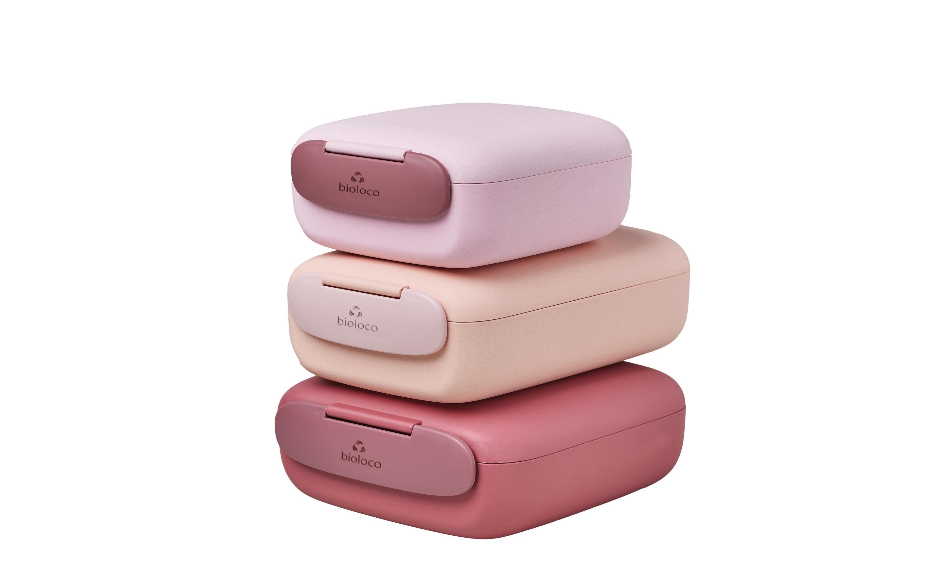 BioLoco Lunchbox Mini Square Rosa