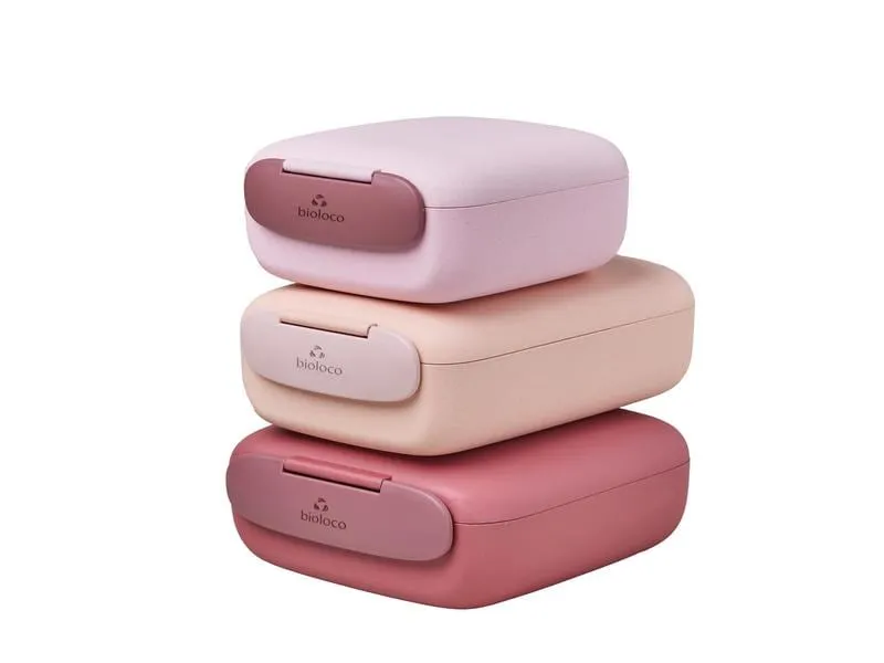 BioLoco Lunchbox Mini Square Rosa BioLoco Lunchbox Mini Square Rosa