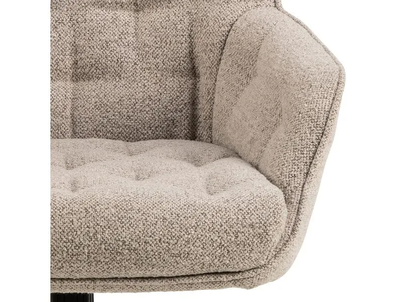 AC Design Bürostuhl Erik, mit Polsterrücken und Armlehnen, Beige