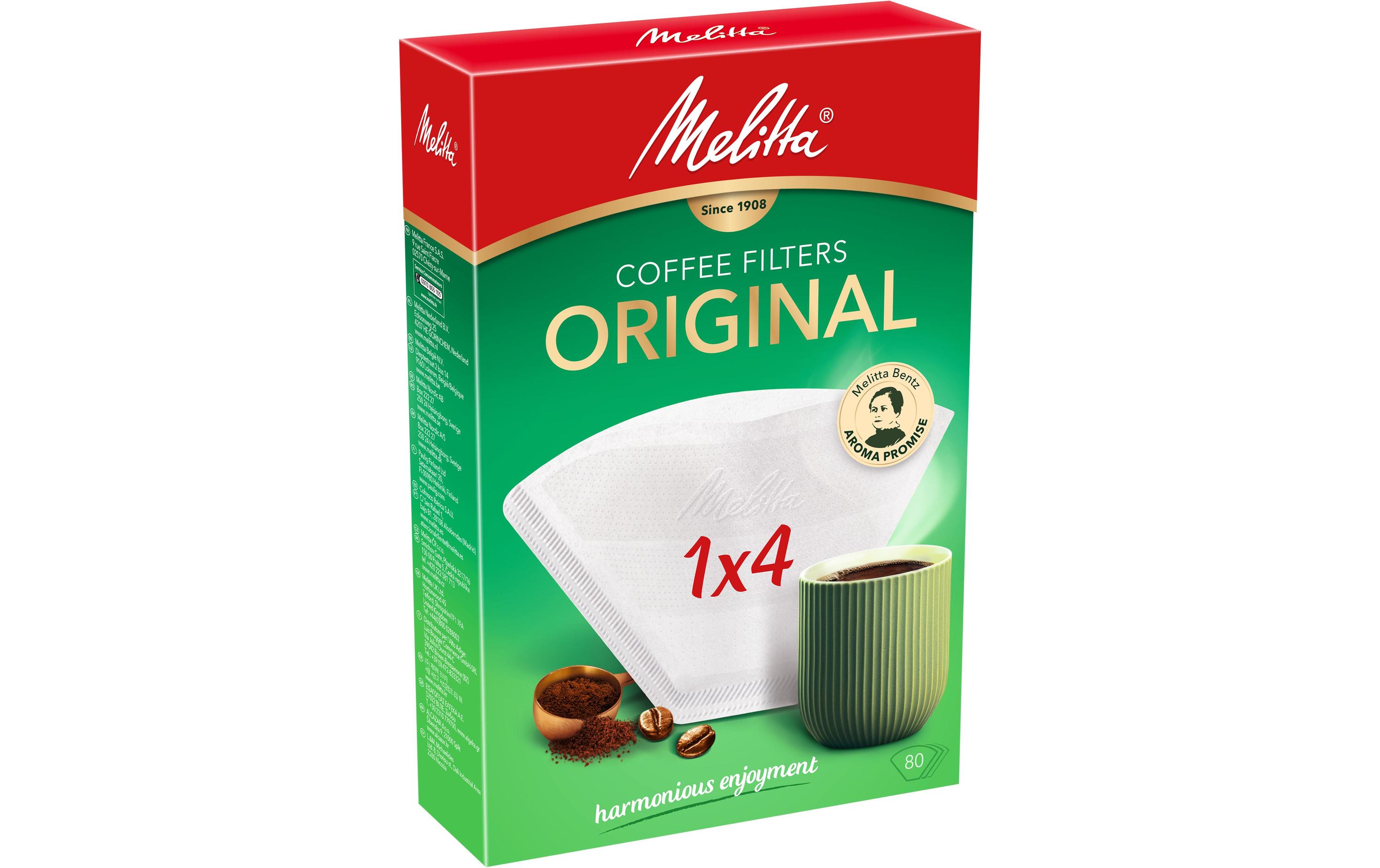 Melitta Filtertüte Original 1 x 4, 80 Stück