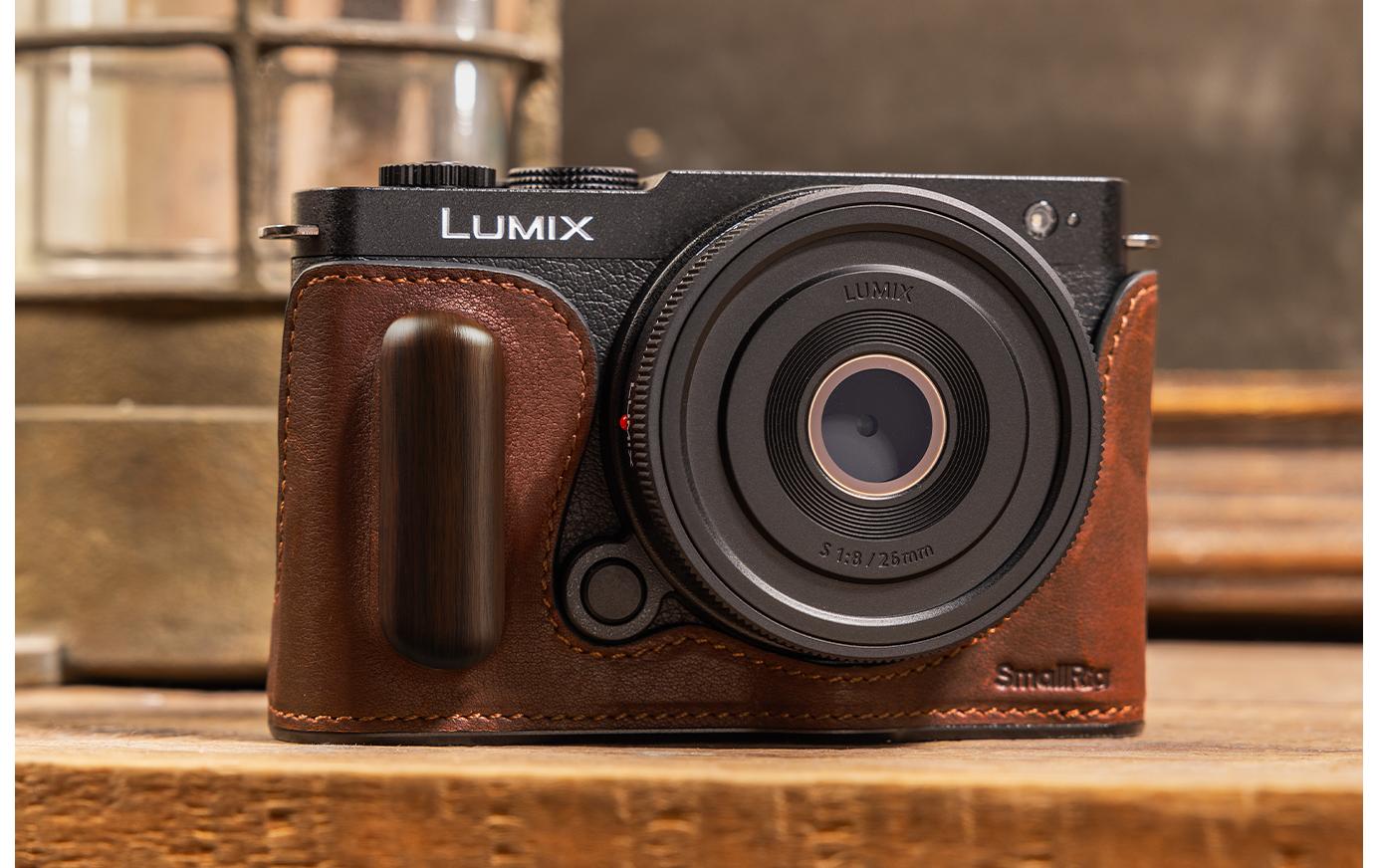 Smallrig Halb-Ledertasche für Panasonic LUMIX S9 Braun