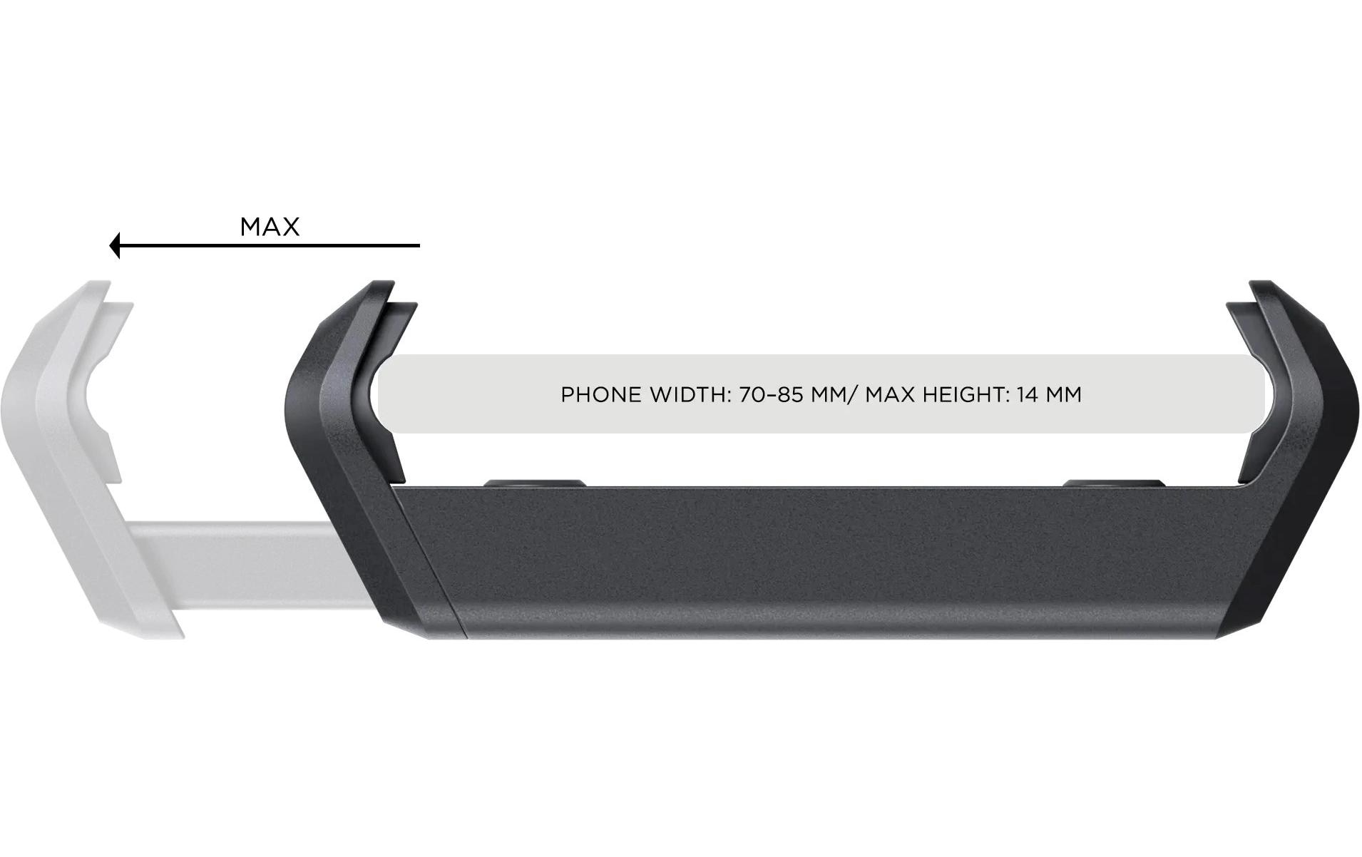 SP Connect Fahrradmobiltelefonhalter SPC+ , Scnwarz