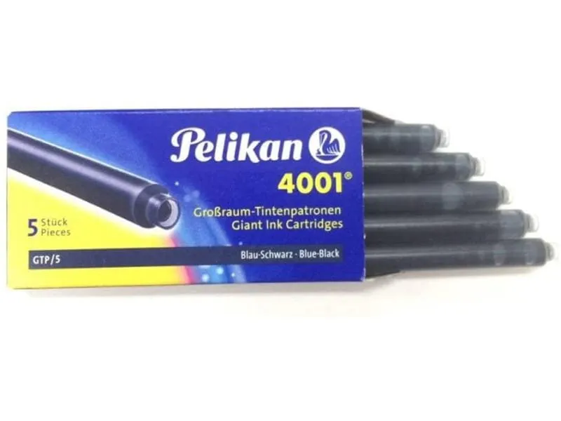 Pelikan Tintenpatrone Grossraum GTP/5 Blau/Schwarz, 5 Stück Pelikan Tintenpatrone Grossraum GTP/5 Blau/Schwarz, 5 Stück