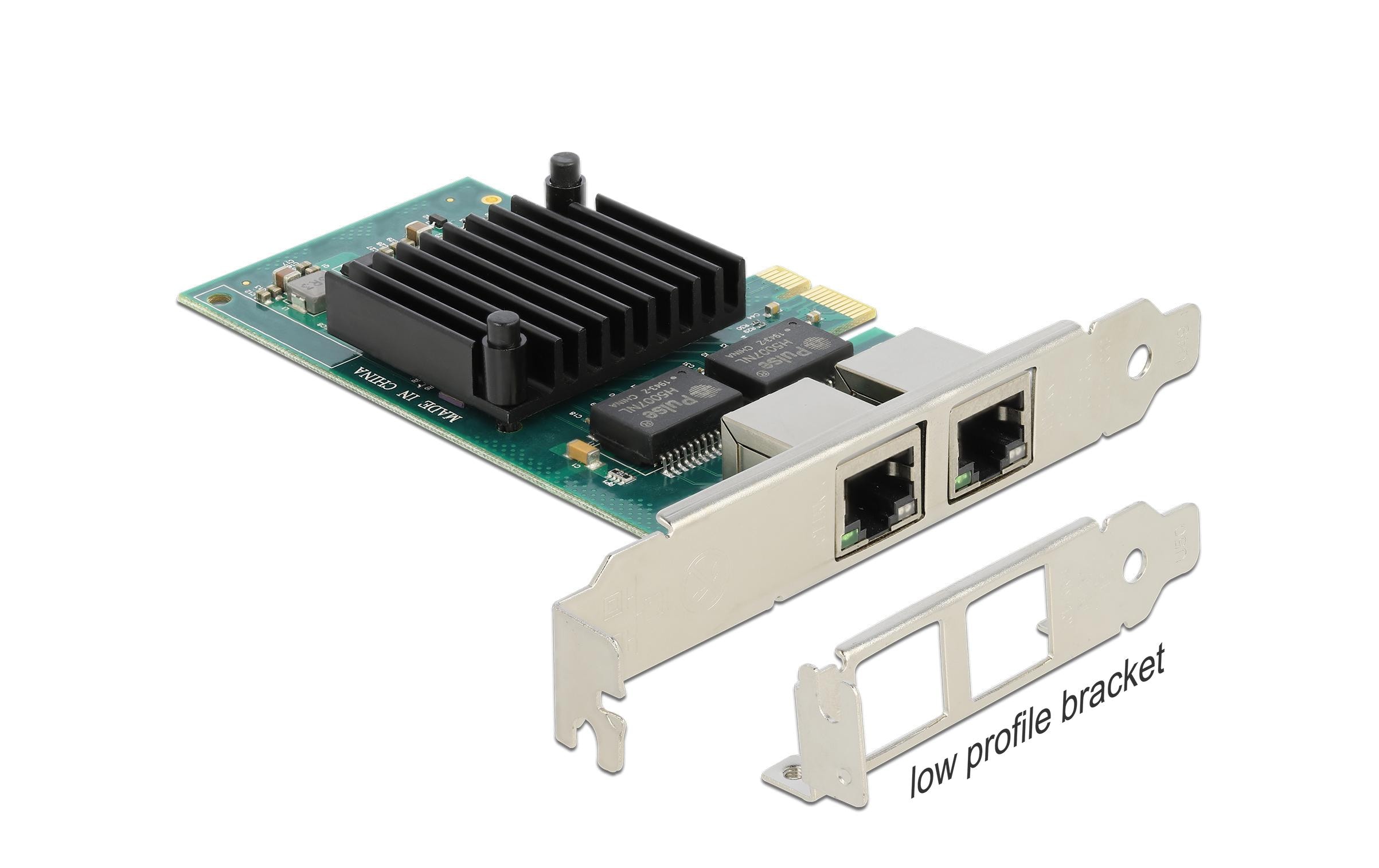 Delock Netzwerkkarte 2x 1Gbps, i350 PCI-Express x1