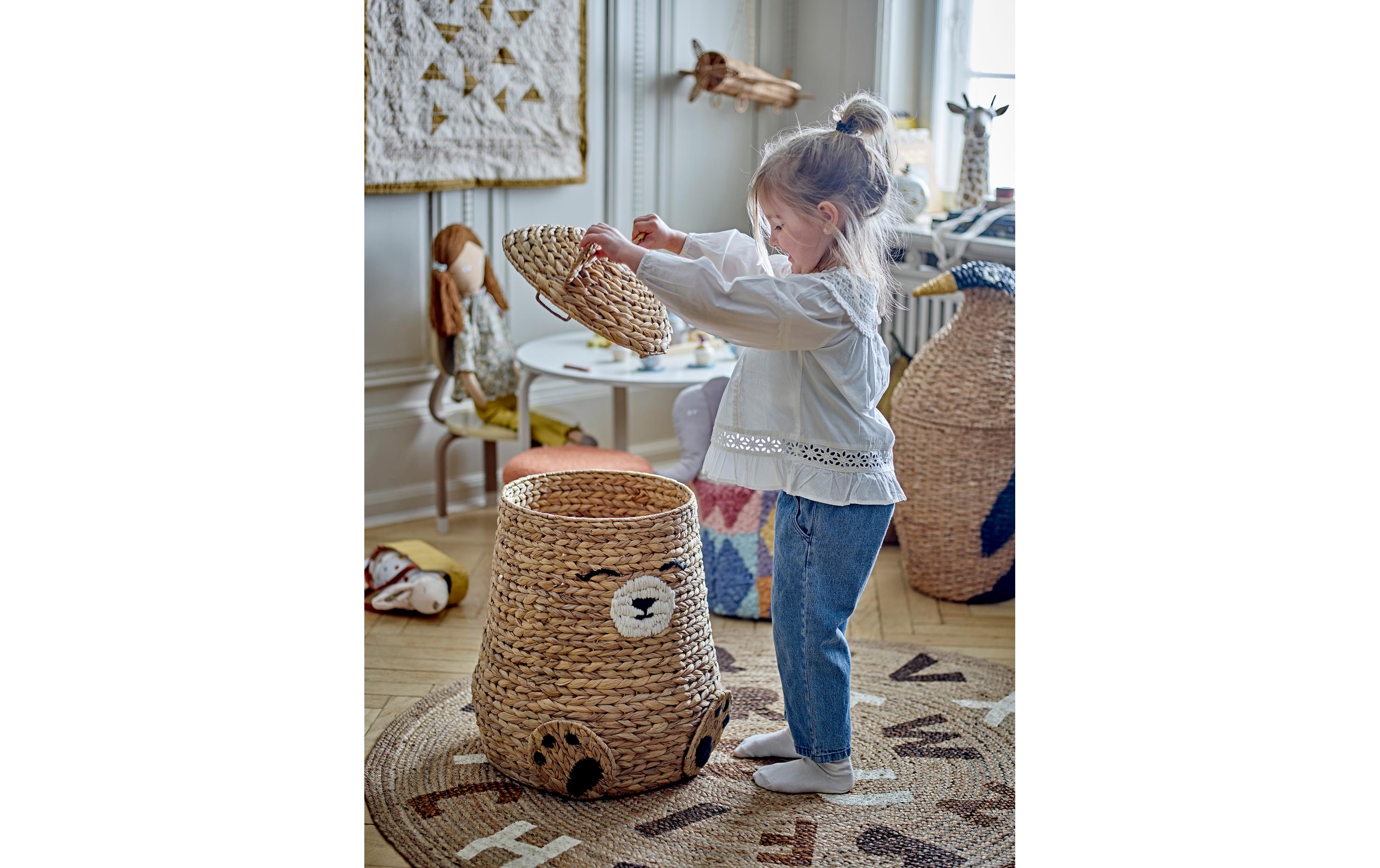 Bloomingville Spielteppich Dinne D 130 cm, Braun, Jute