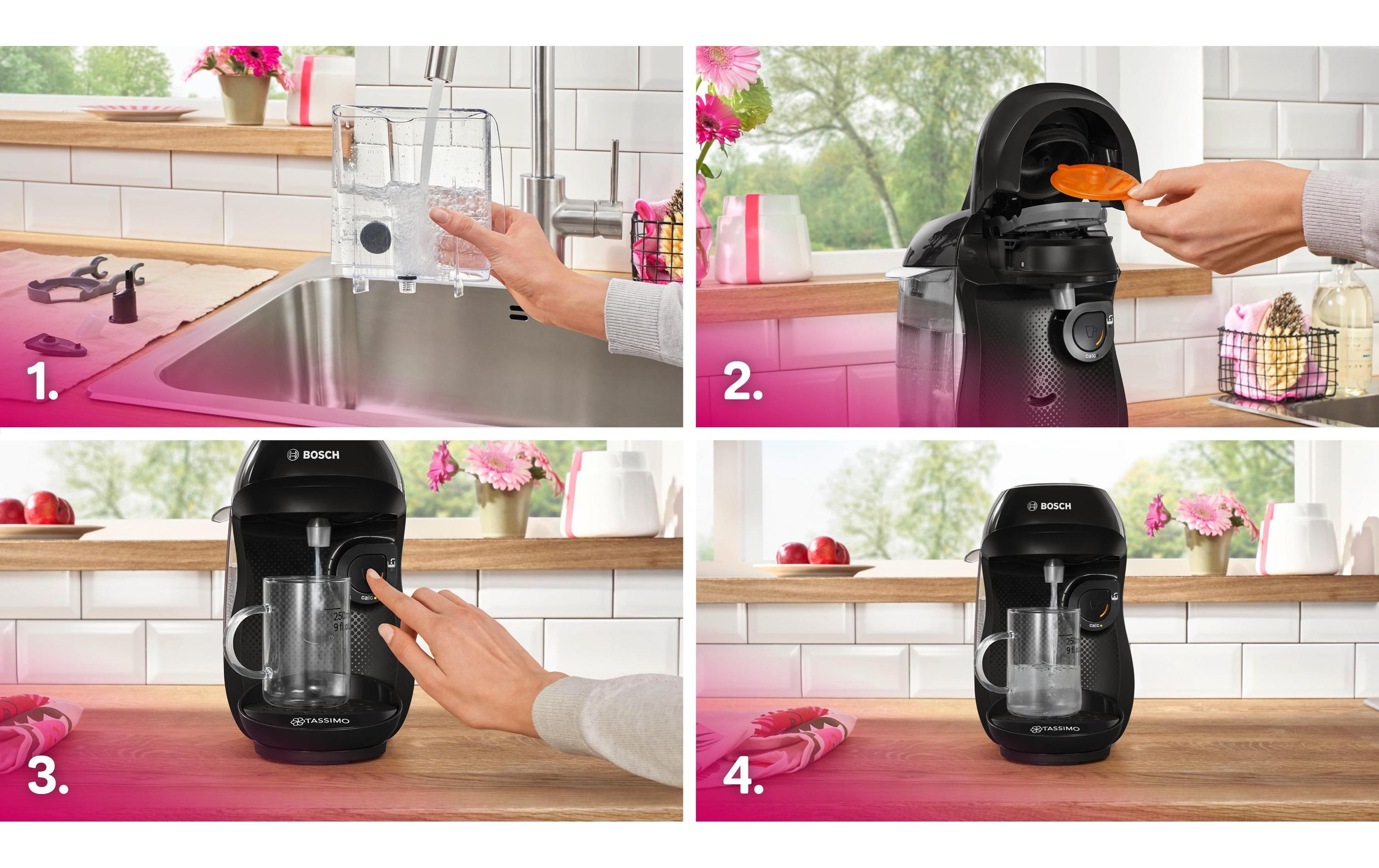 TASSIMO Kapselmaschine Happy friendly Schwarz