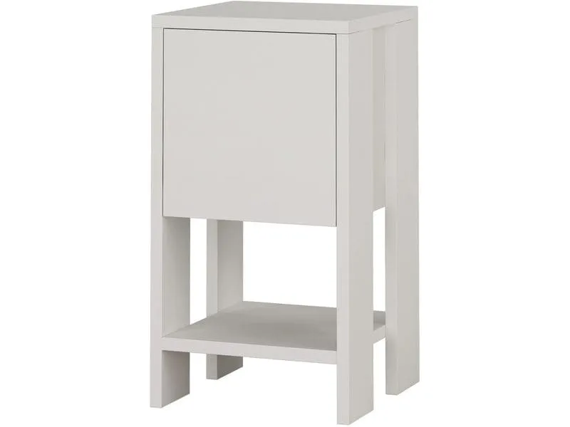 Woody Fashion Nachttisch Ema 30 x 55 x 30 cm, Weiss Woody Fashion Nachttisch Ema 30 x 55 x 30 cm, Weiss