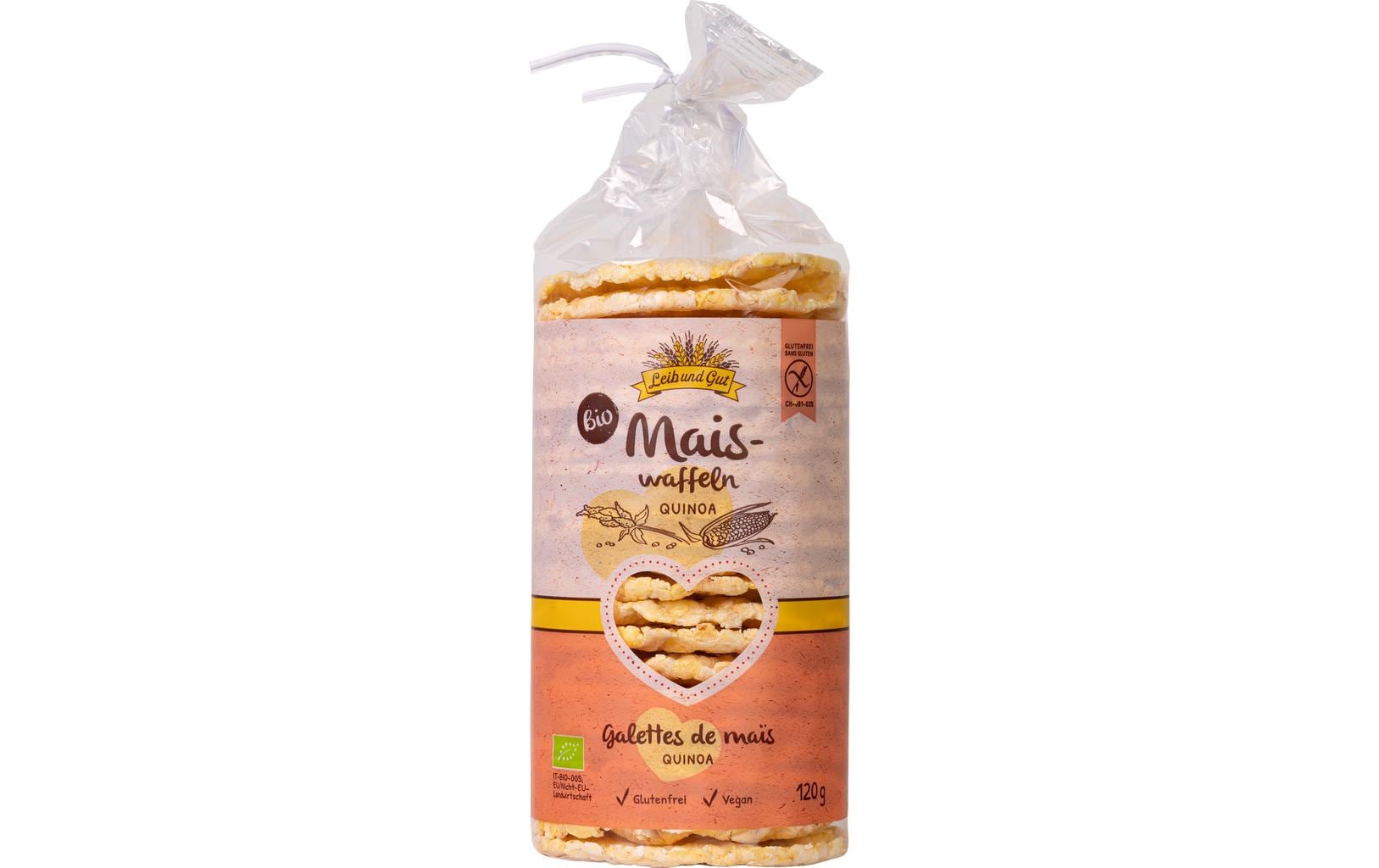 Leib und Gut Bio Maiswaffeln Quinoa 120 g