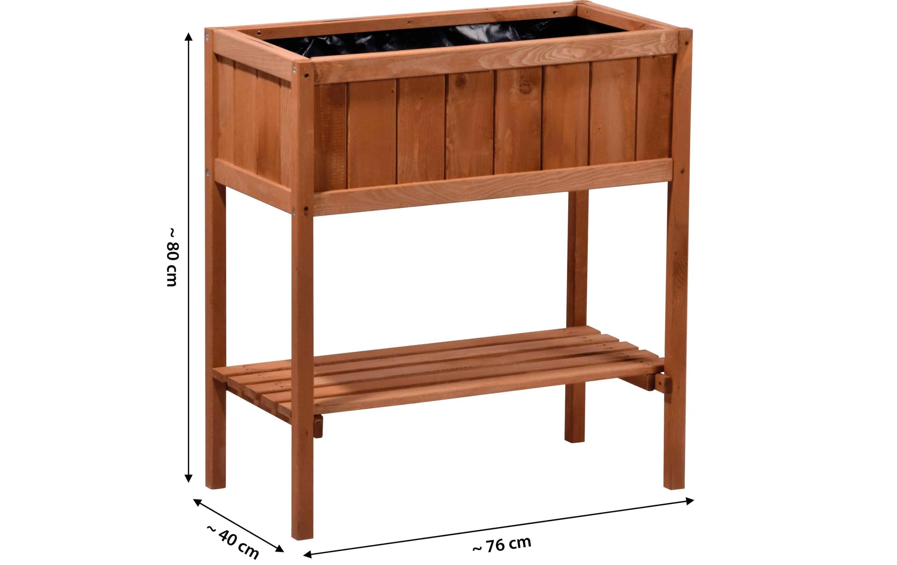 dobar Hochbeet mit Ablage dobar Hochbeet mit Ablage