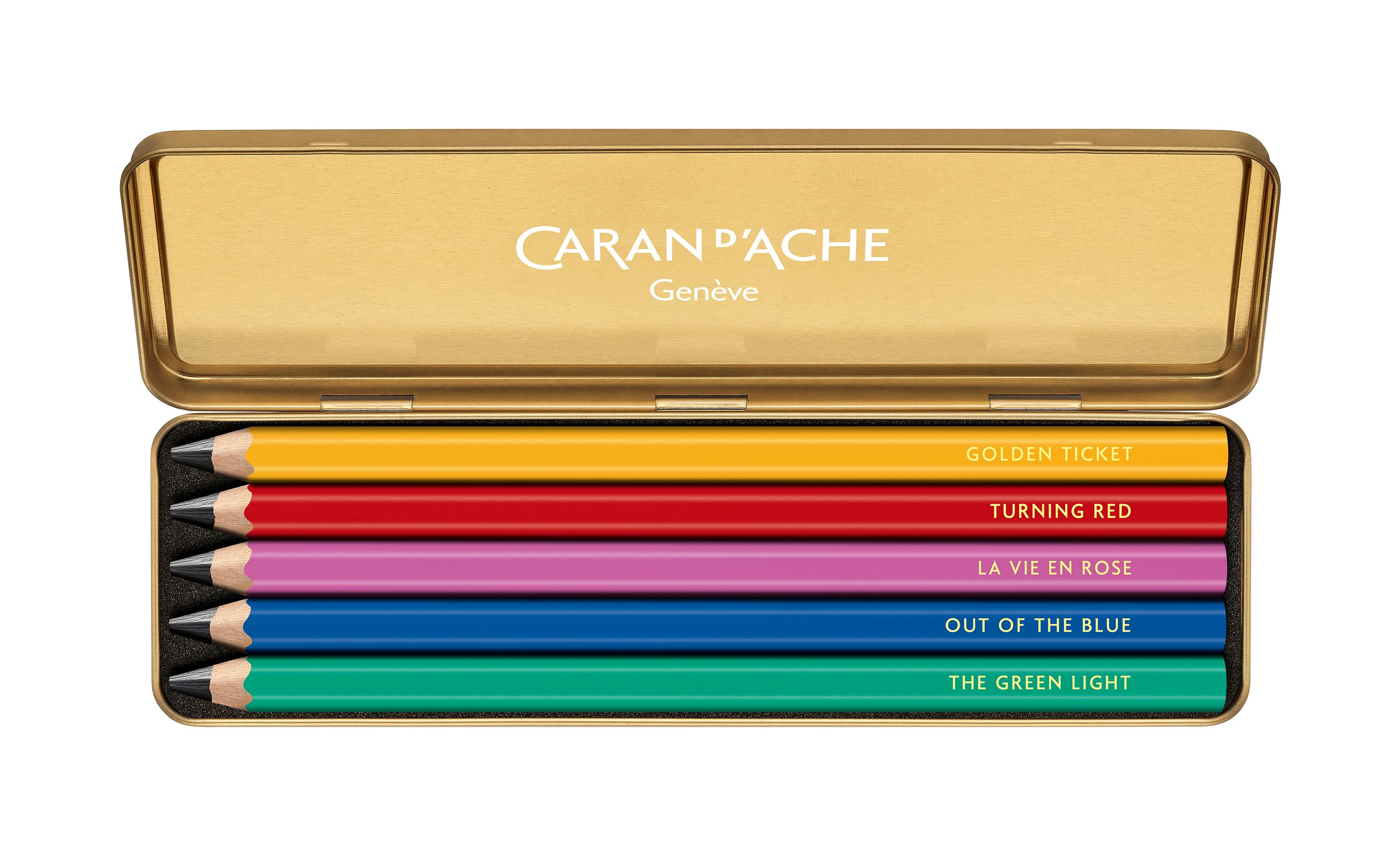 Caran d'Ache Bleistift Set Maxi HB 4.5 mm, farbig, 5 Stk Caran d'Ache Bleistift Set Maxi HB 4.5 mm, farbig, 5 Stk