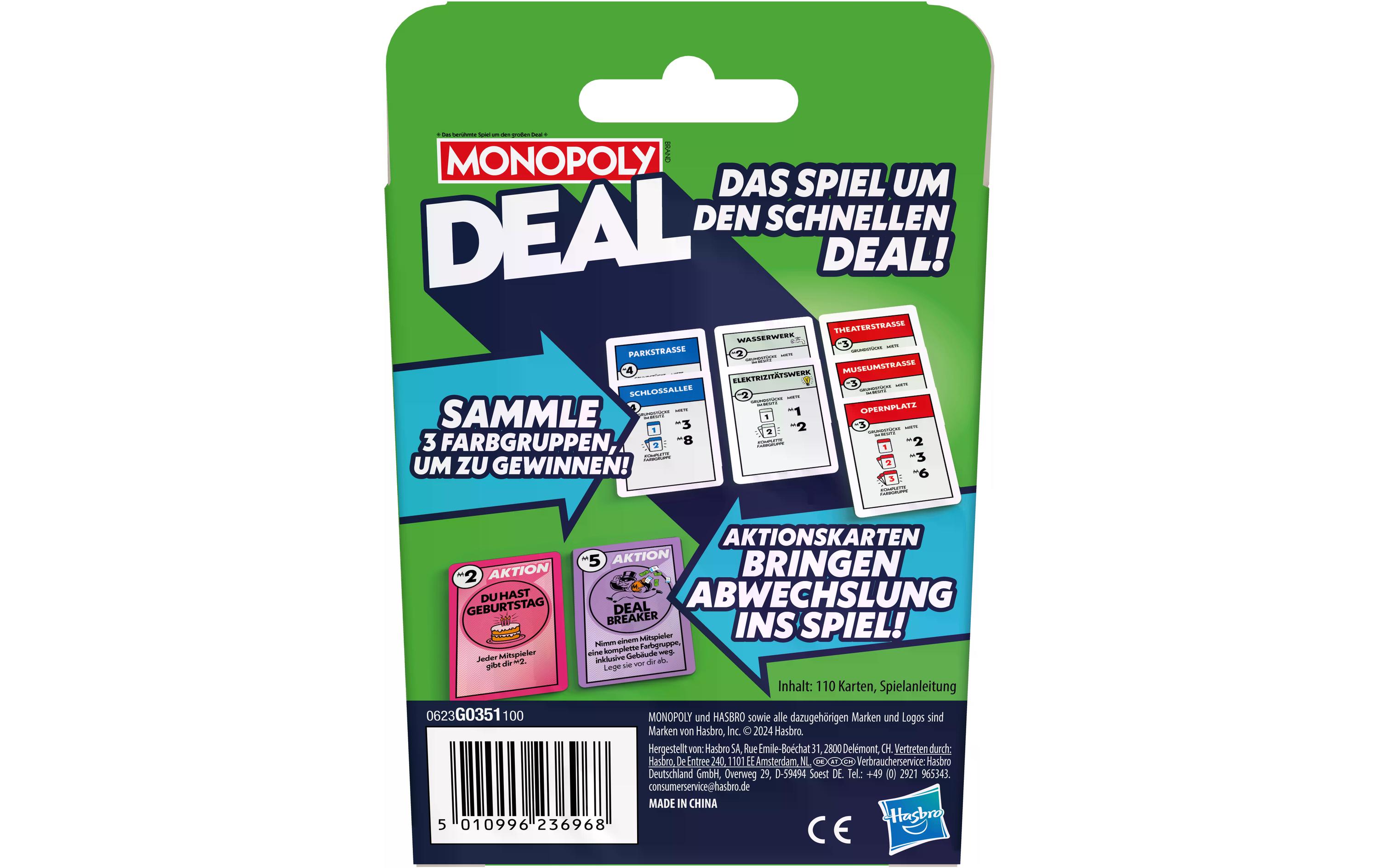 Hasbro Gaming Monopoly Deal: Das Kartenspiel -DE-