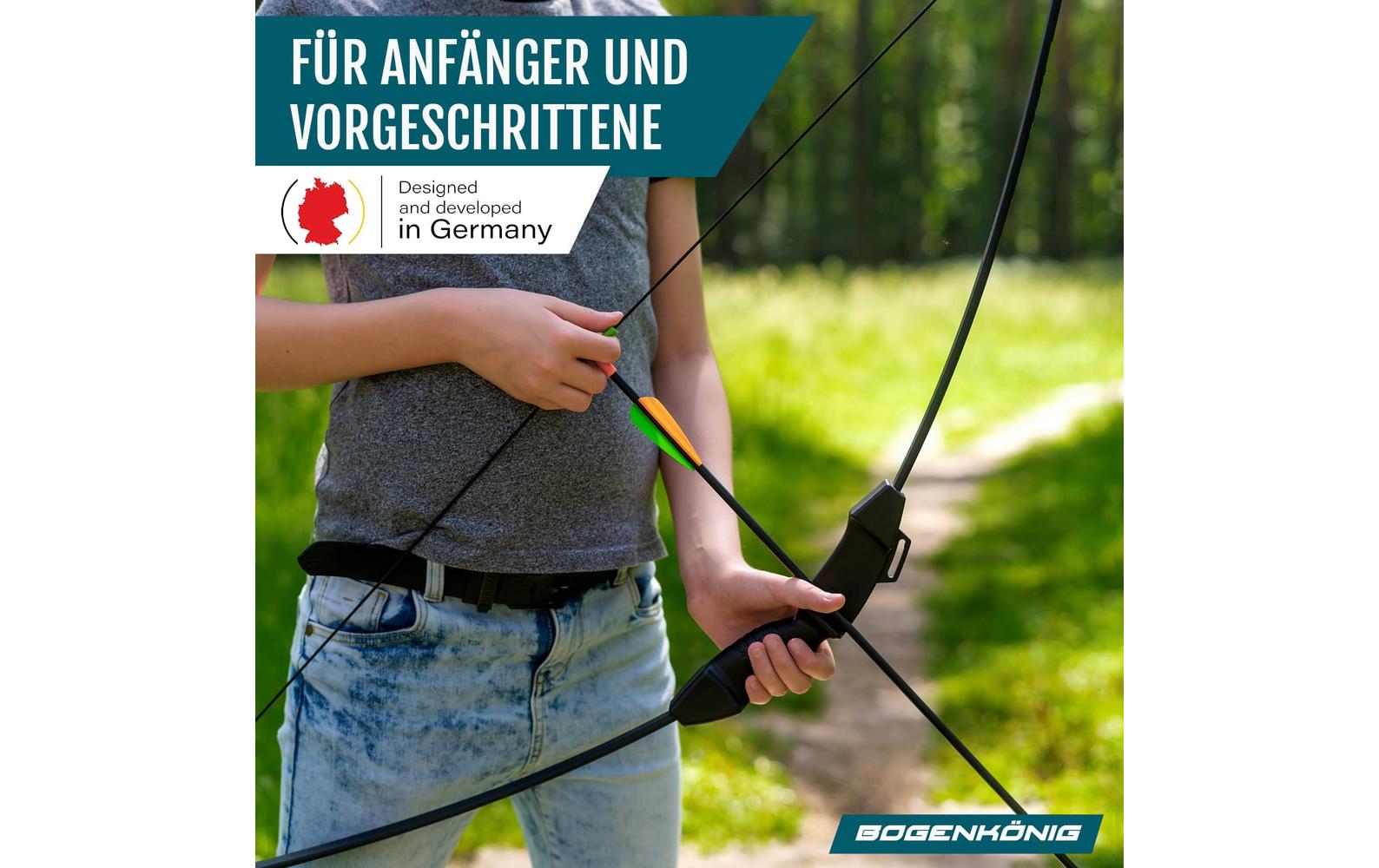 Bogenkönig Metallspitzbogen 28 Zoll, 5er-Set