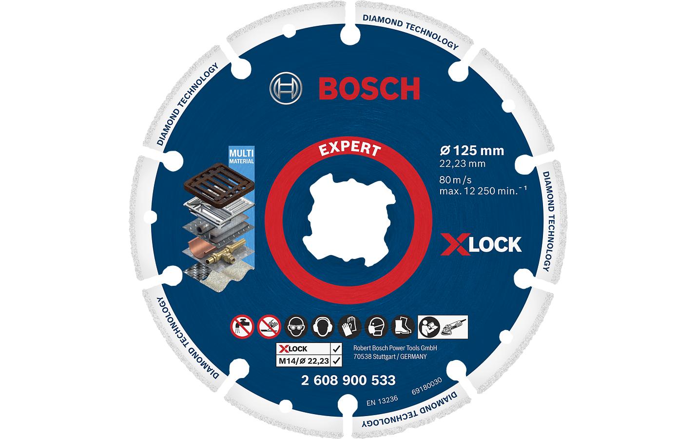 Bosch Professional Diamant-Metallscheibe X-LOCK 125 mm