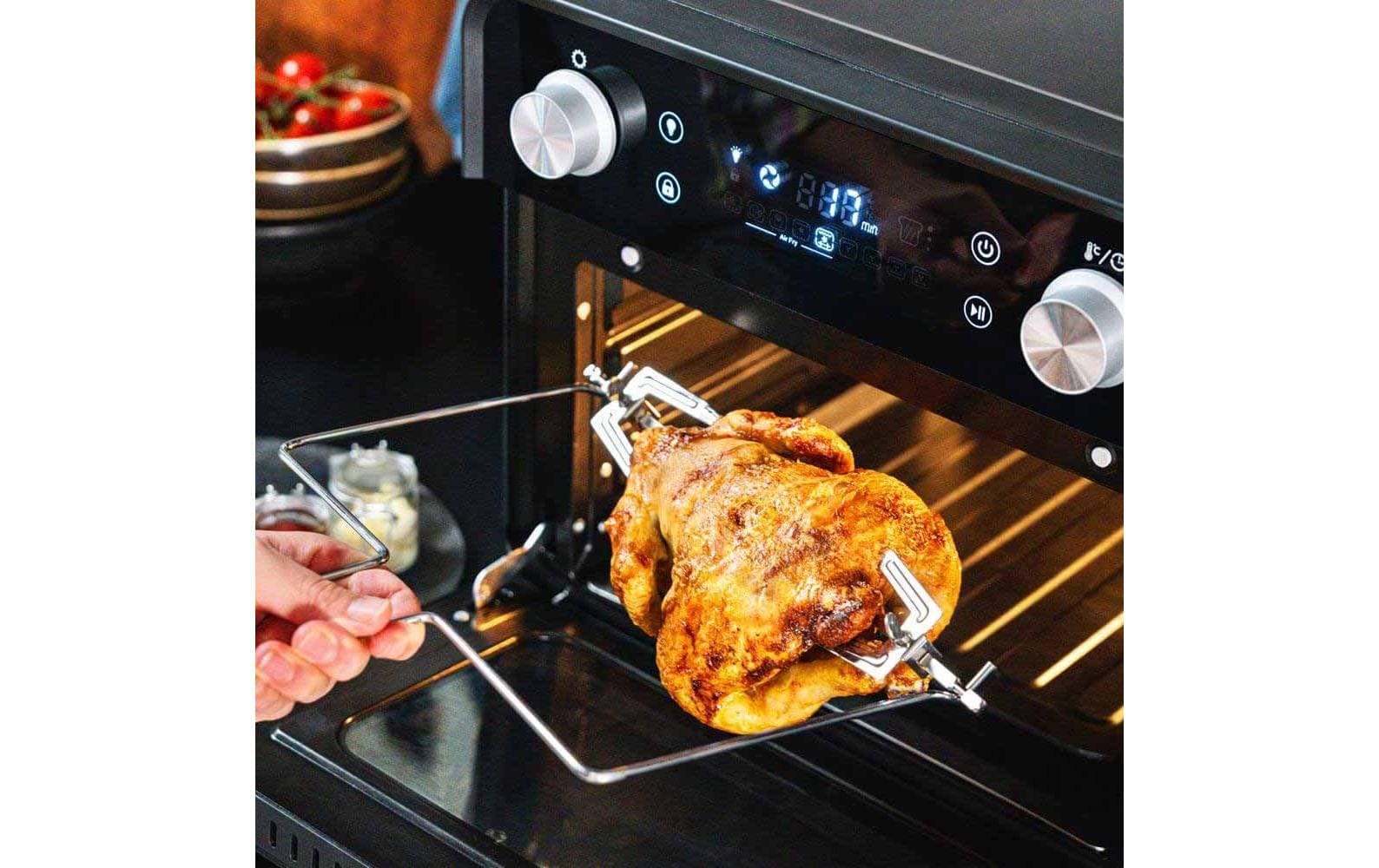 Gastroback Backofen Design Ofen Air Fry & Pizza 22 l, Schwarz