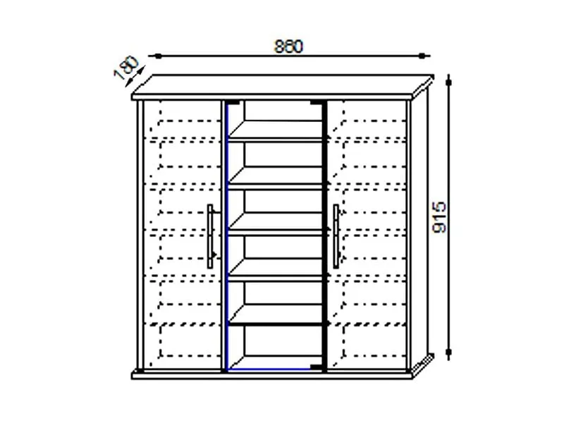VCM Erste Hilfe Schrank Santila 92 x 88 x 18 cm, Weiss