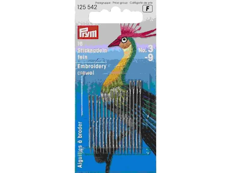 Prym Sticknadel Silber, Nr. 3-9