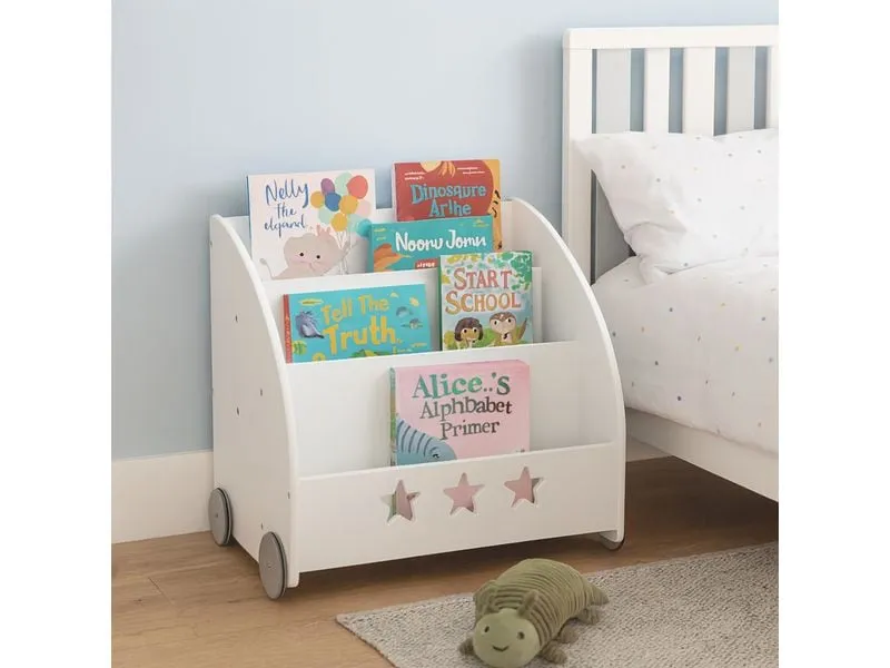 relaxdays Bücherregal für Kinder, fahrbar relaxdays Bücherregal für Kinder, fahrbar
