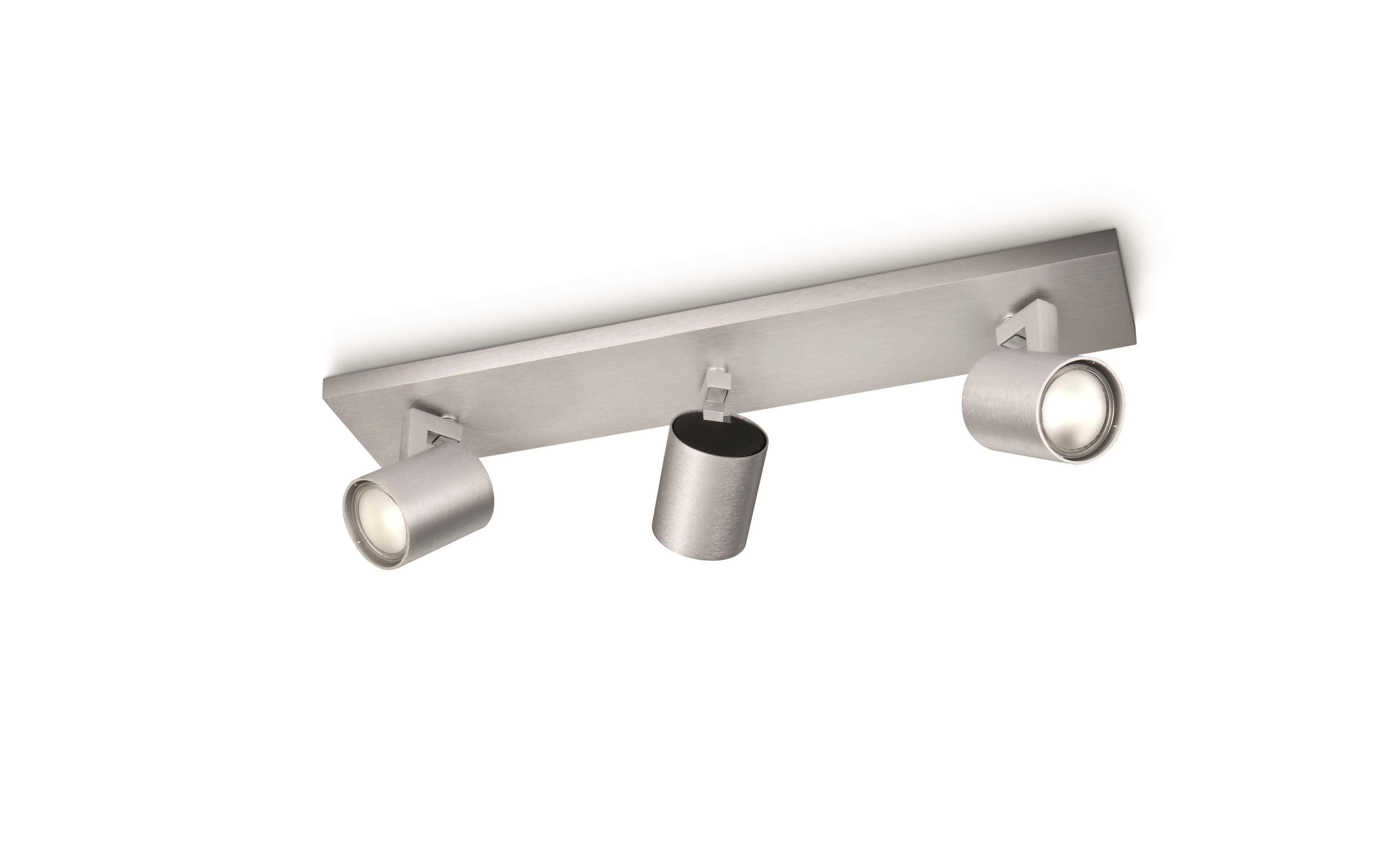Philips Aufbauspot Runner, 3 x GU10, 20 W, Silber