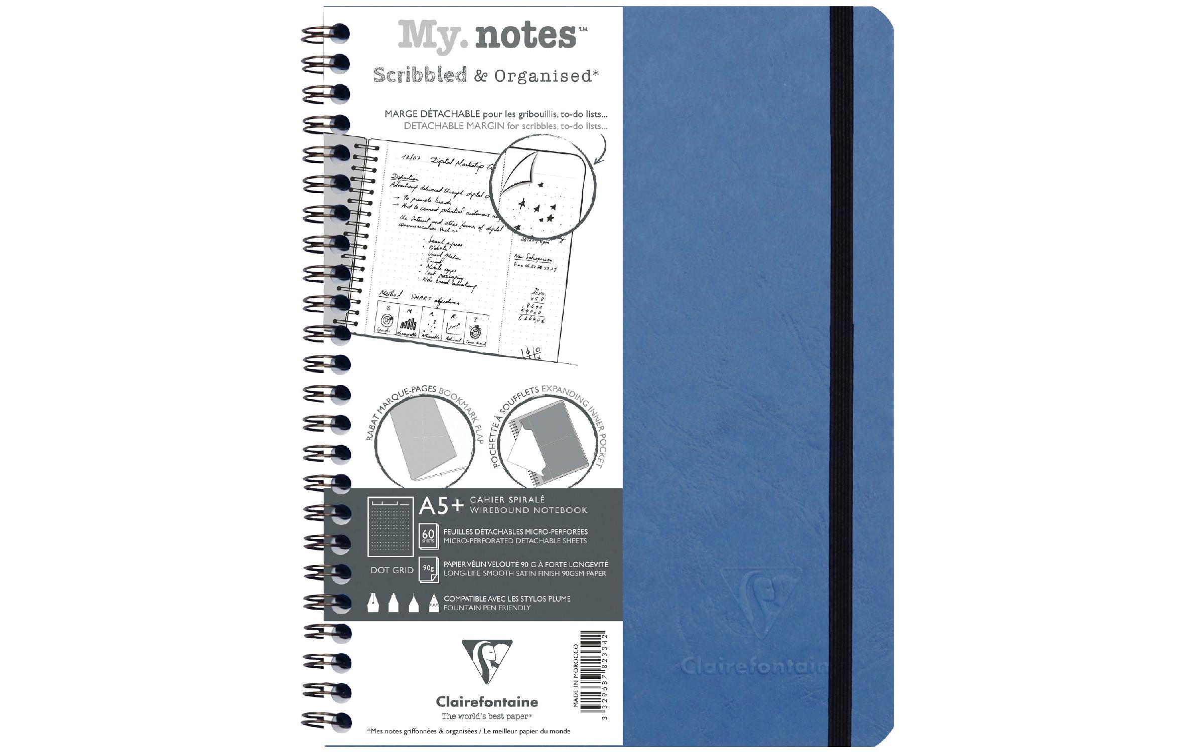 Clairefontaine Notizbuch AgeBag A5+, dotted, Blau