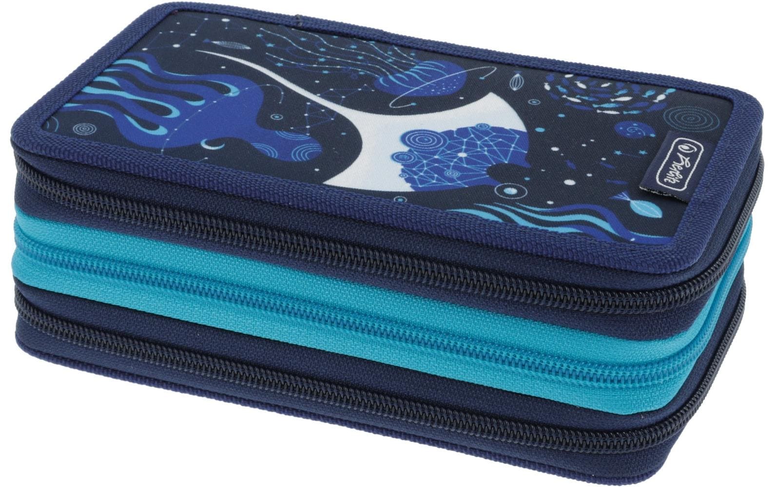 Herlitz Etui Triple 31-teilig, Deep Ocean