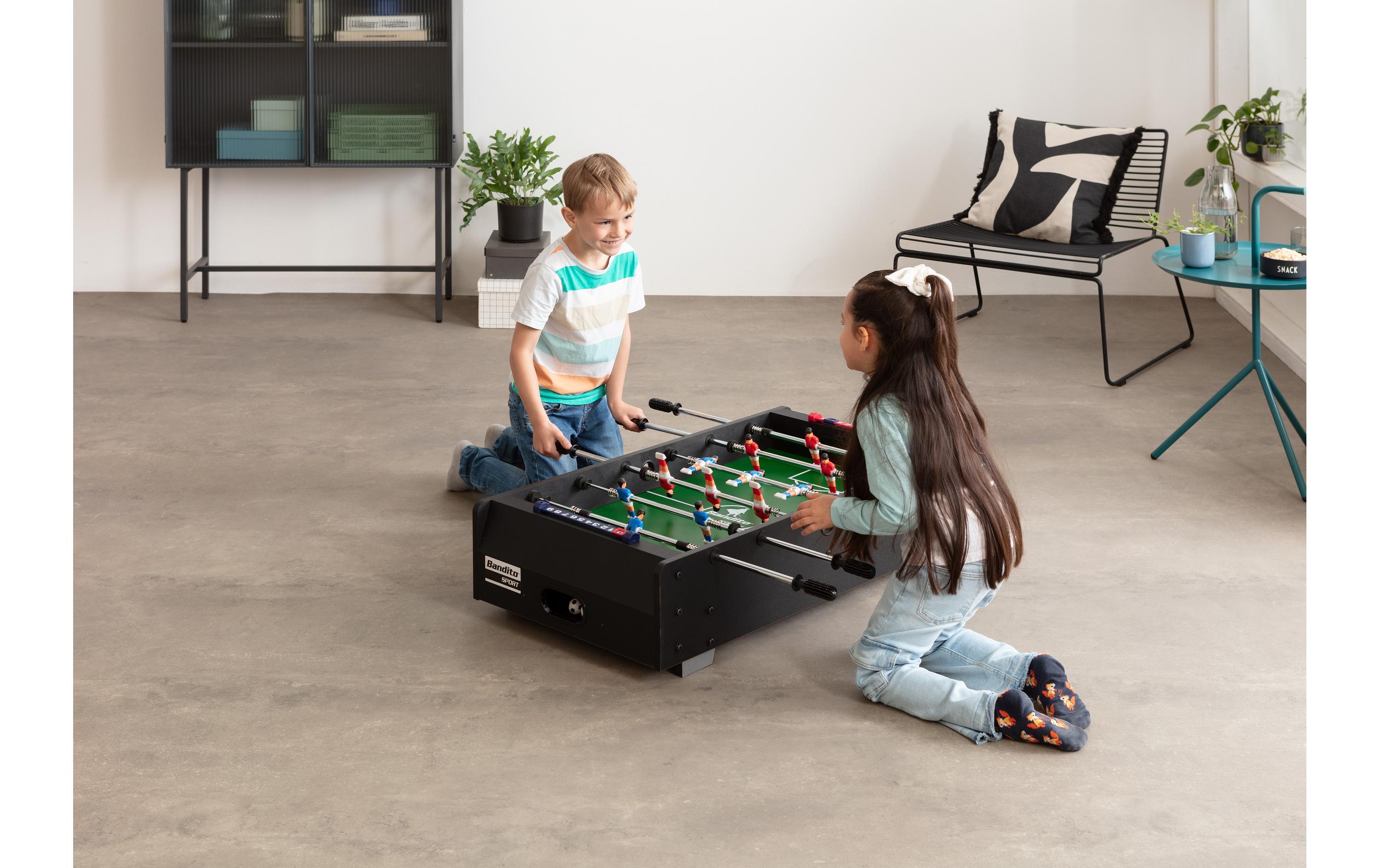 Bandito Familienspiel Mini-Kicker mit Teleskopstangen