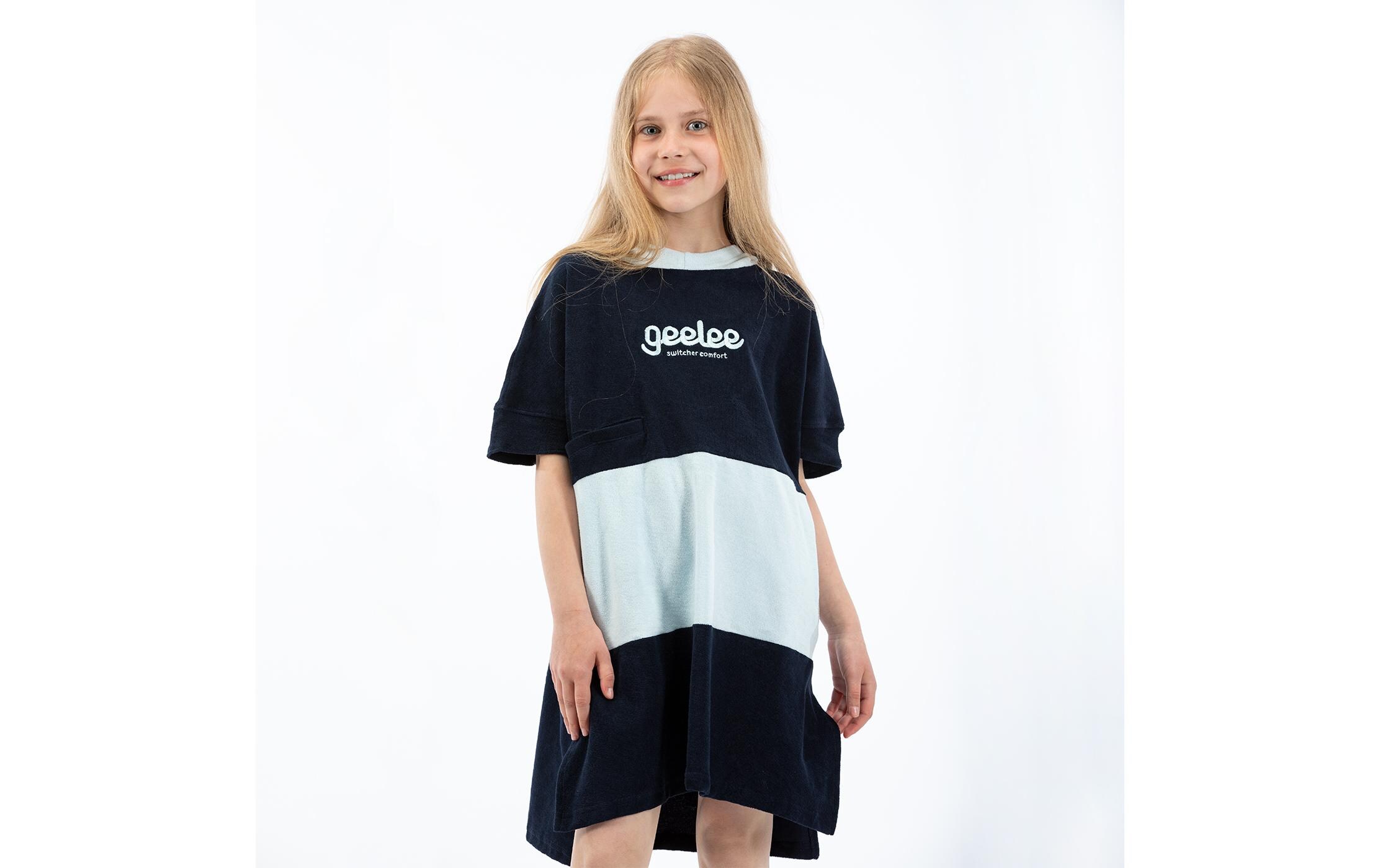 Switcher Badeponcho für Kids Geelee Beach Marine/Angelite