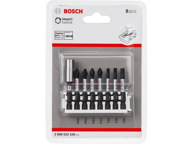 Bosch Professional Bit-Set Impact Control 8-teilig Bosch Professional Bit-Set Impact Control 8-teilig