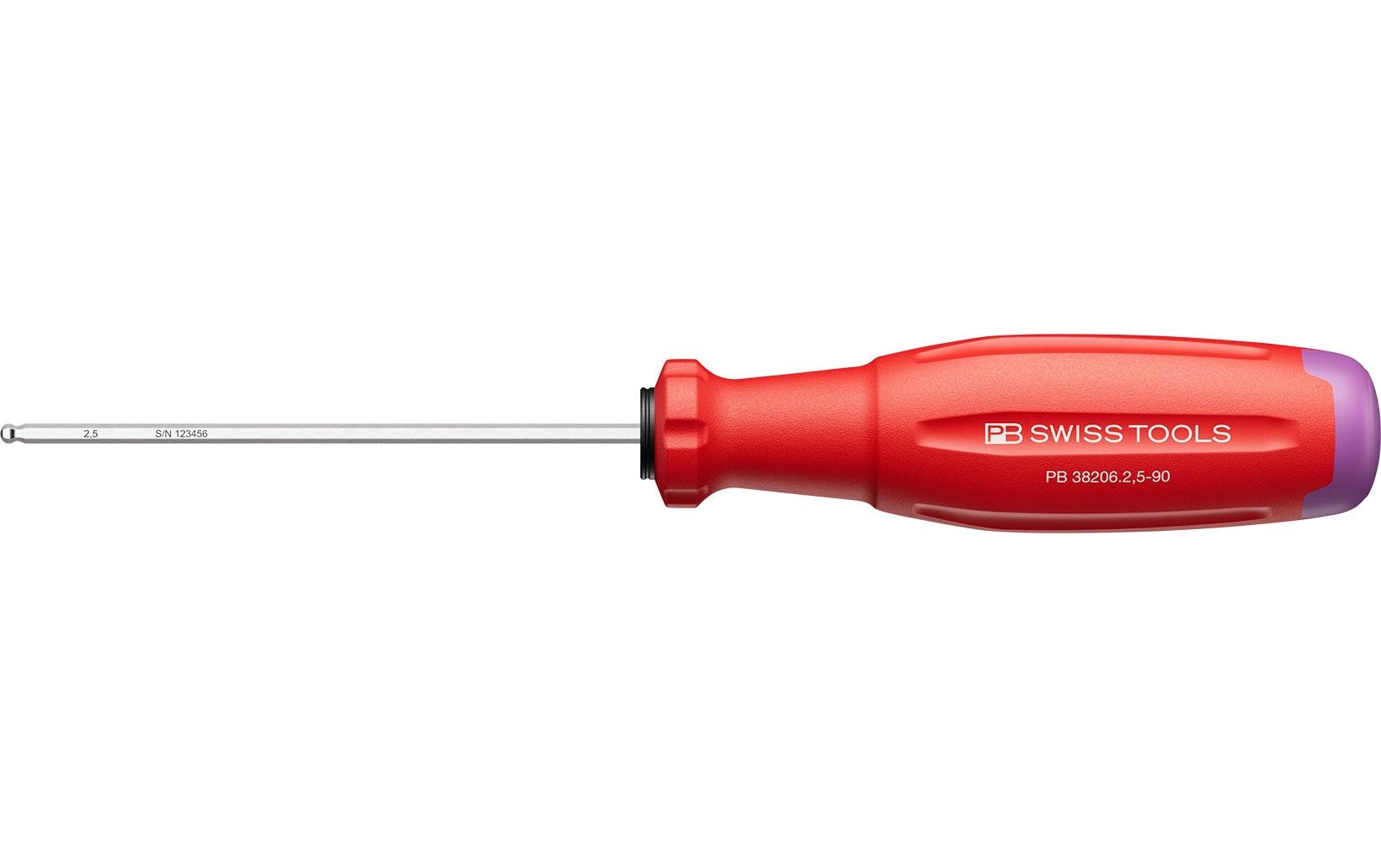 PB Swiss Tools Innensechskant-Schraubenzieher 38206 SwissGrip Evo 2.5 mm