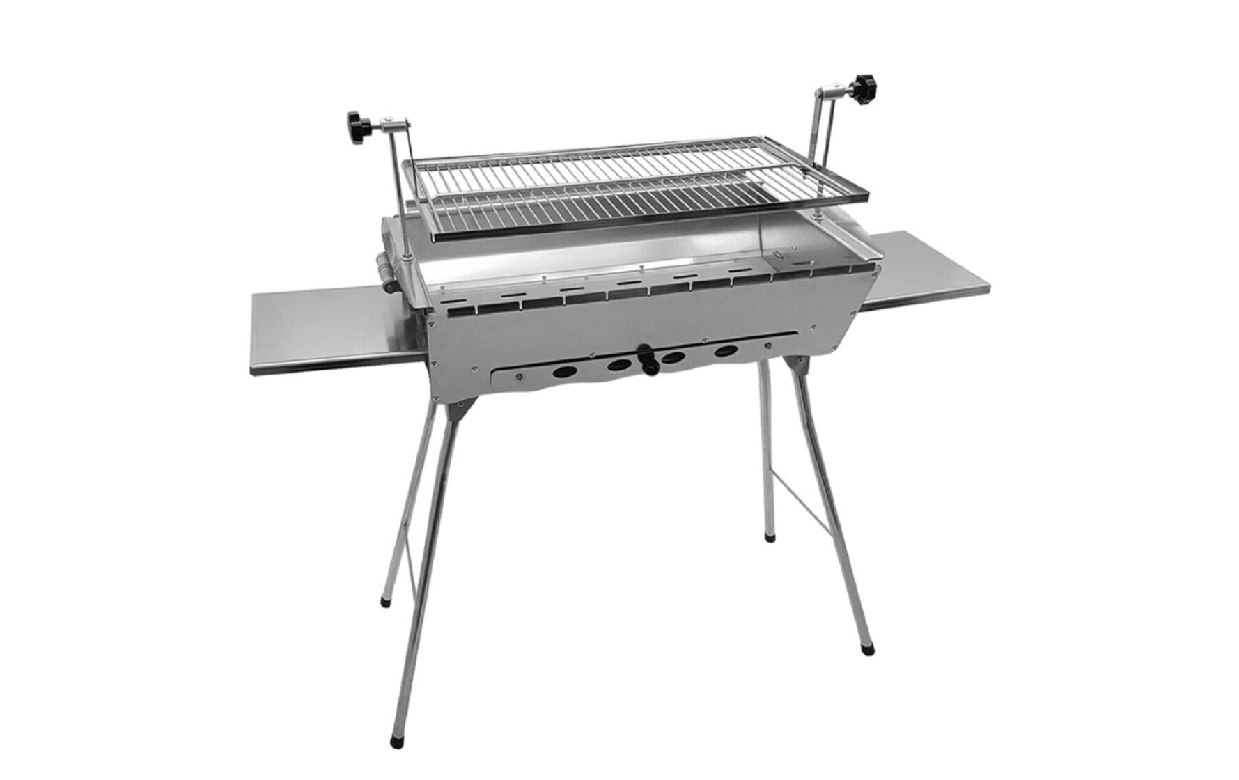 GRILLPETER Holzkohlegrill Astana 2 mm, Silber