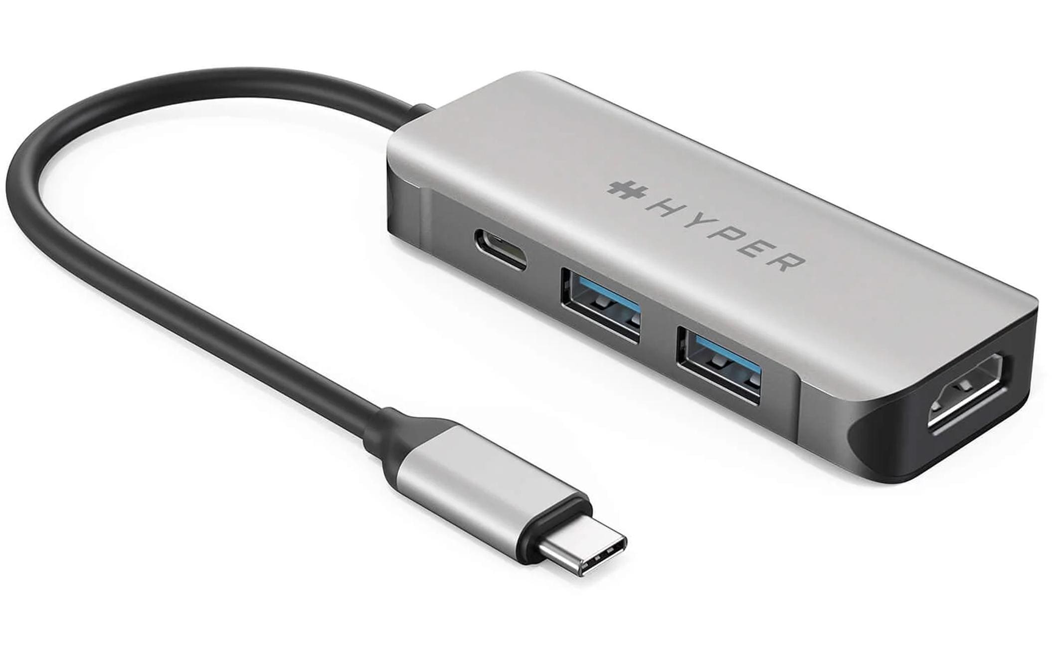 HYPER Dockingstation HyperDrive 4-in-1 USB-C Hub Schwarz