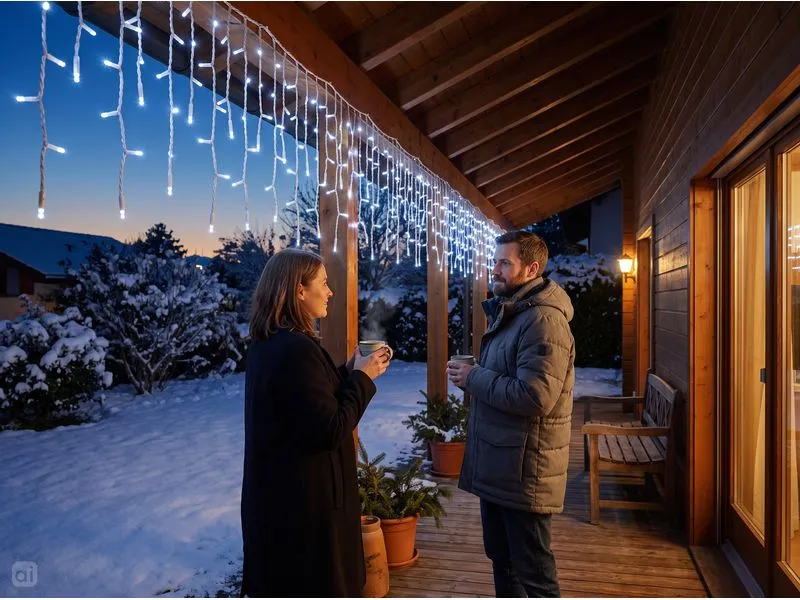 COCON Eiszapfen-Lichterkette LED Neutralweiss, 11.8 m COCON Eiszapfen-Lichterkette LED Neutralweiss, 11.8 m