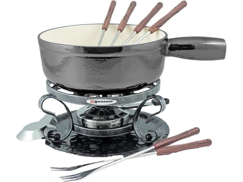 Swissmar Fondue-Set All-in-One 9 Teile, Grau Swissmar Fondue-Set All-in-One 9 Teile, Grau