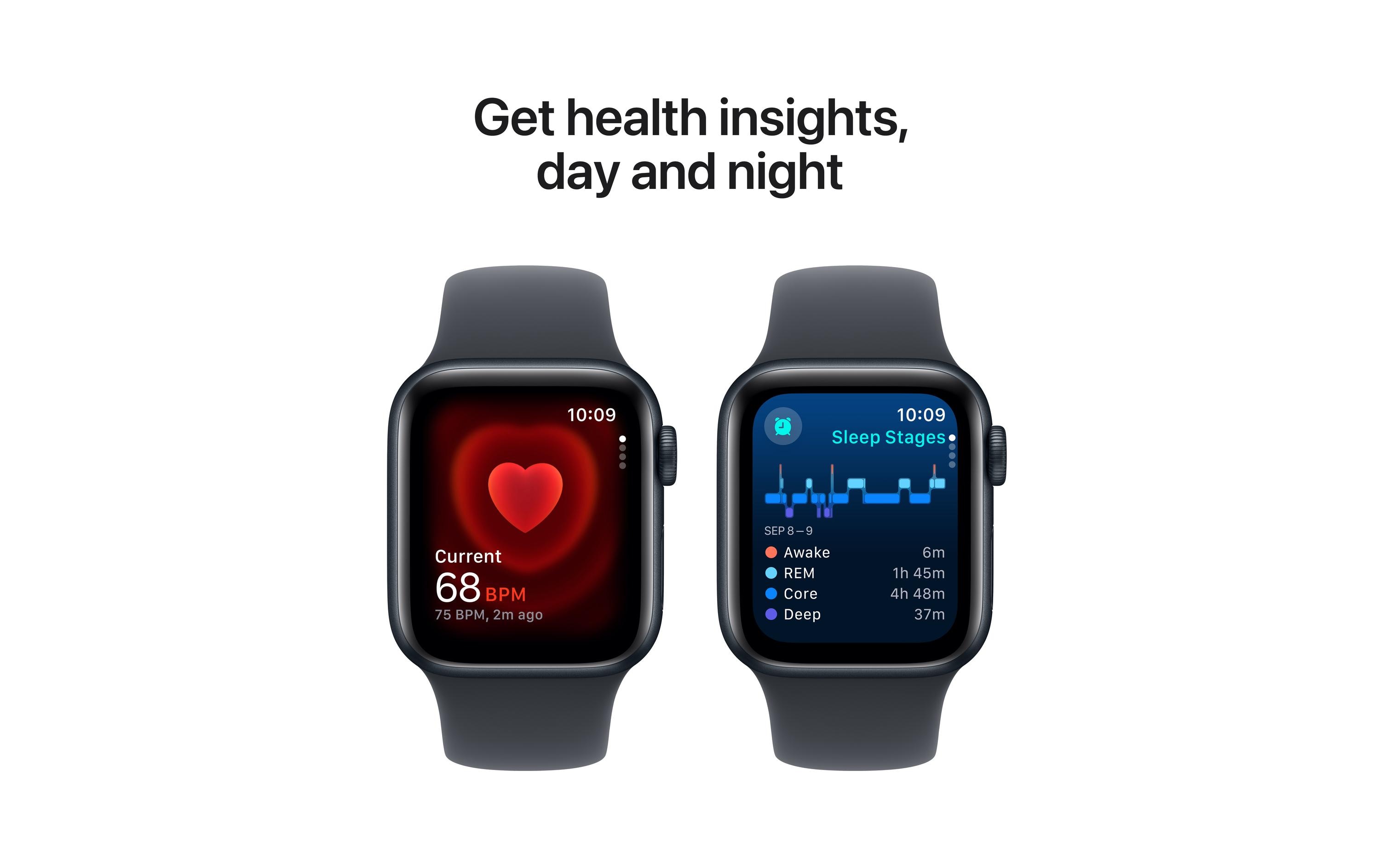 Apple Watch SE 2024 40 mm LTE Alu Sport Mitternacht M/L