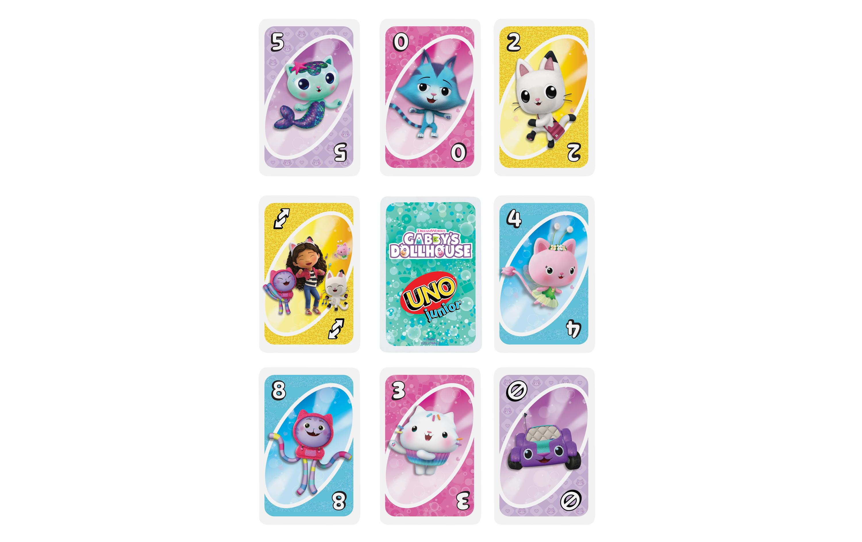 Mattel Spiele Kartenspiel UNO Junior Gabbys Dollhouse
