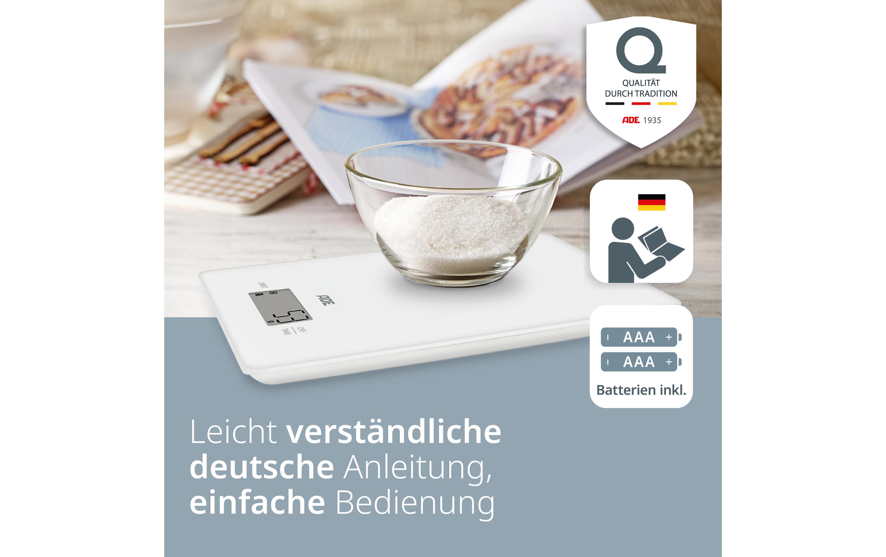 ADE Küchenwaage Julia Weiss