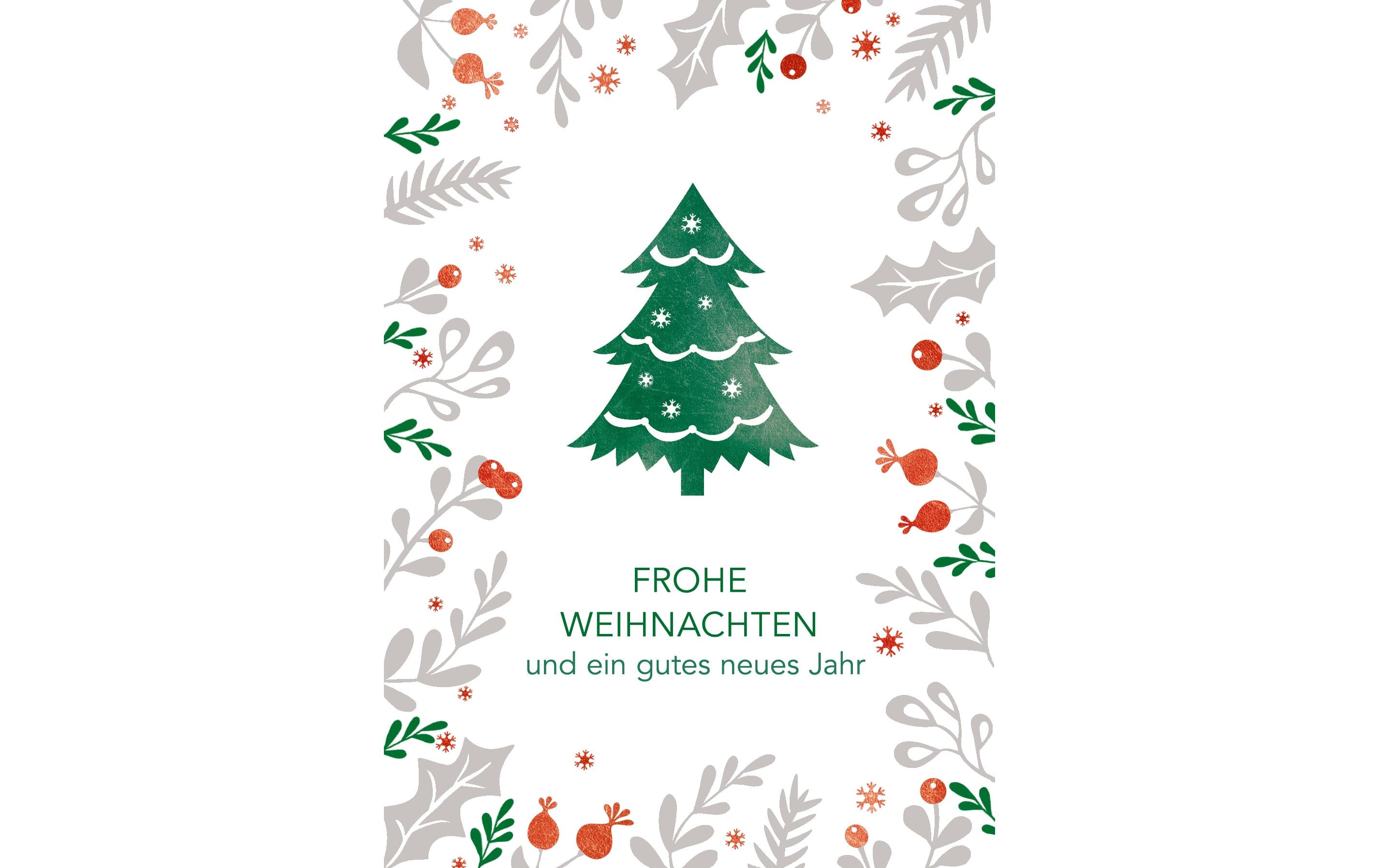 ABC Weihnachtskarten-Set A6, 5 Stück