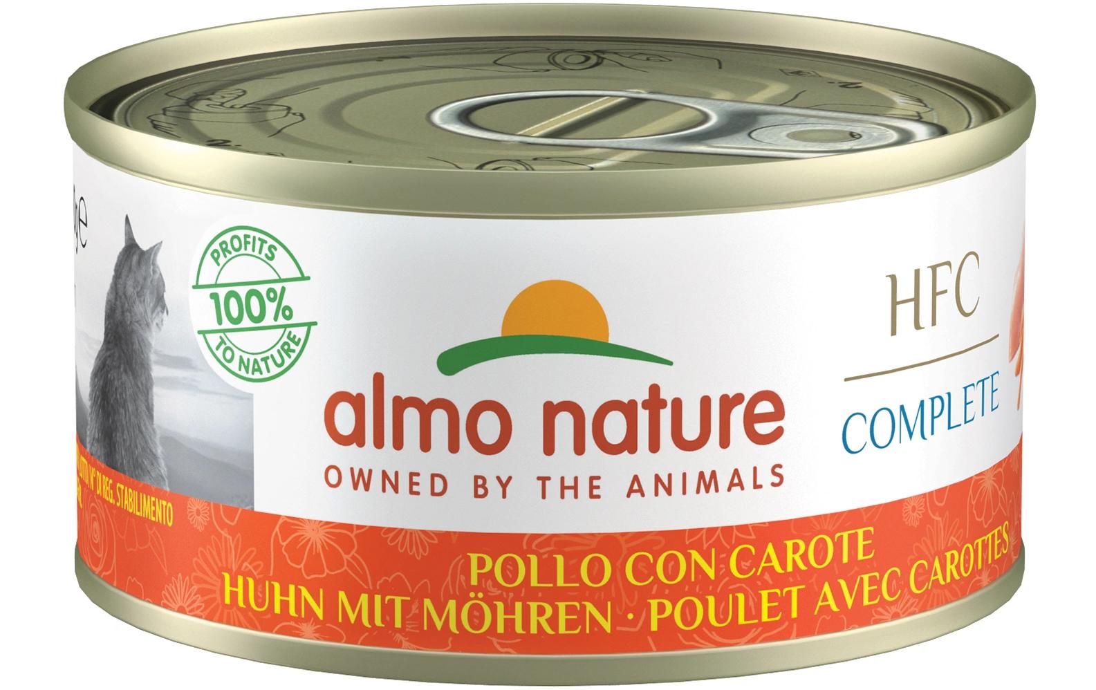 Almo Nature Nassfutter HFC Complete Huhn mit Möhren, 70 g