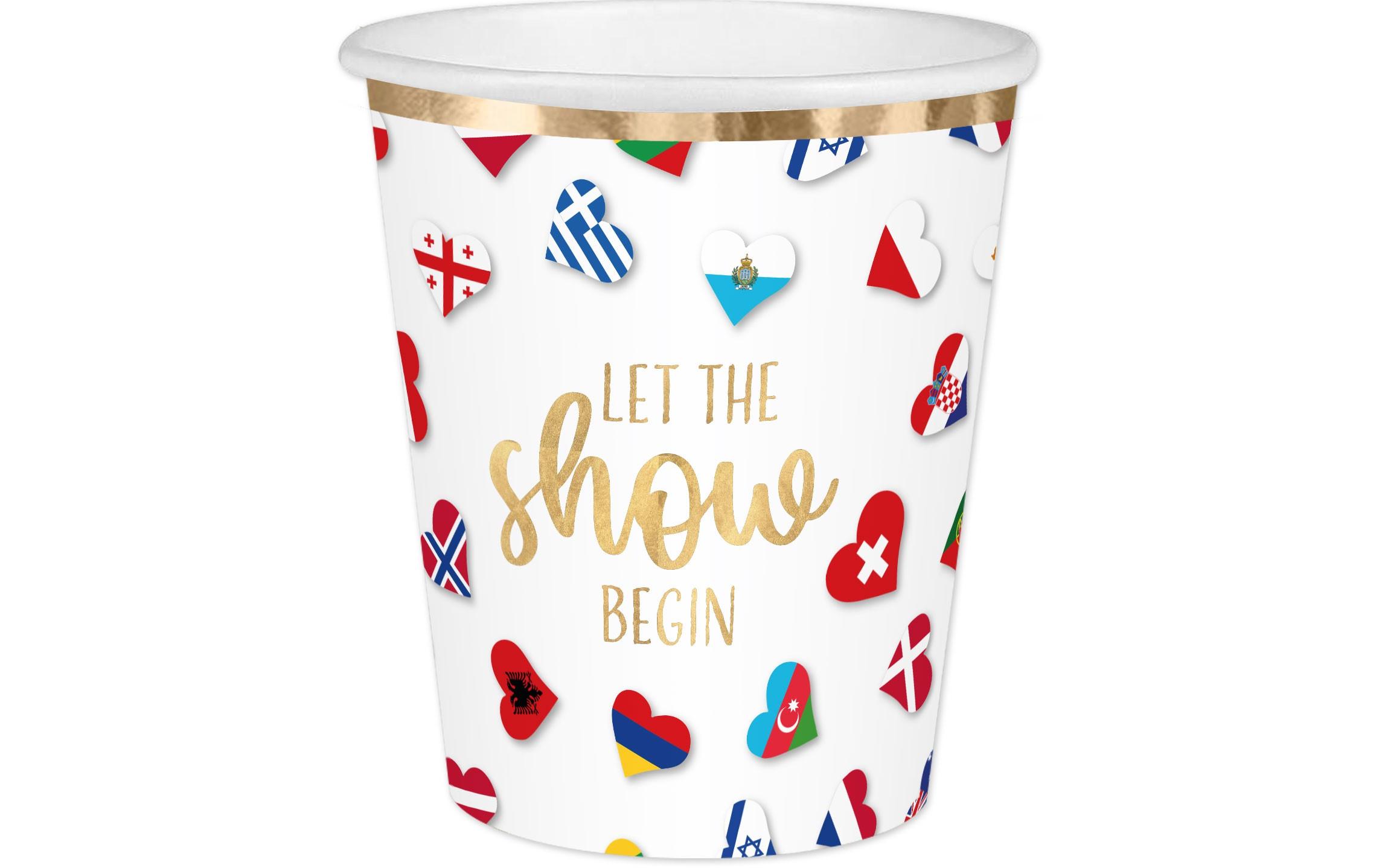 Braun + Company Einwegbecher Flaggen 10 Stück