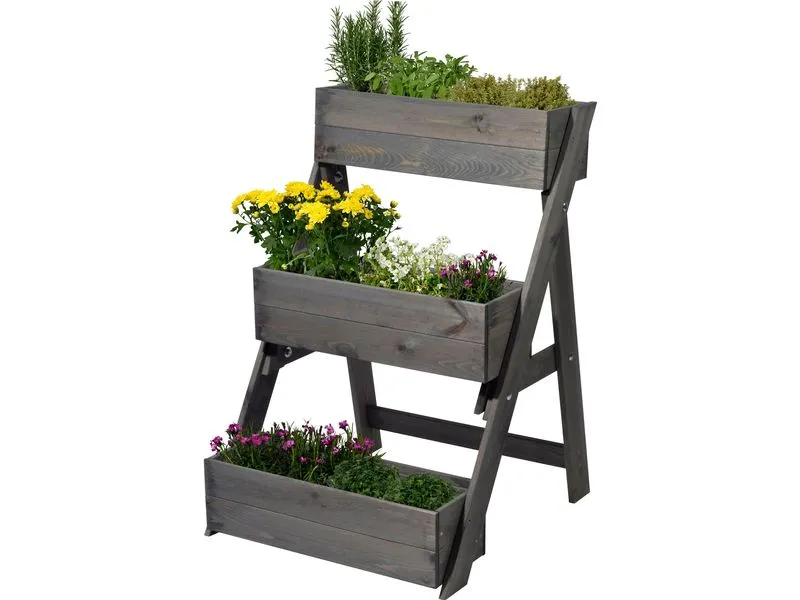 dobar Hochbeet Pflanztreppe 3-stufig dobar Hochbeet Pflanztreppe 3-stufig