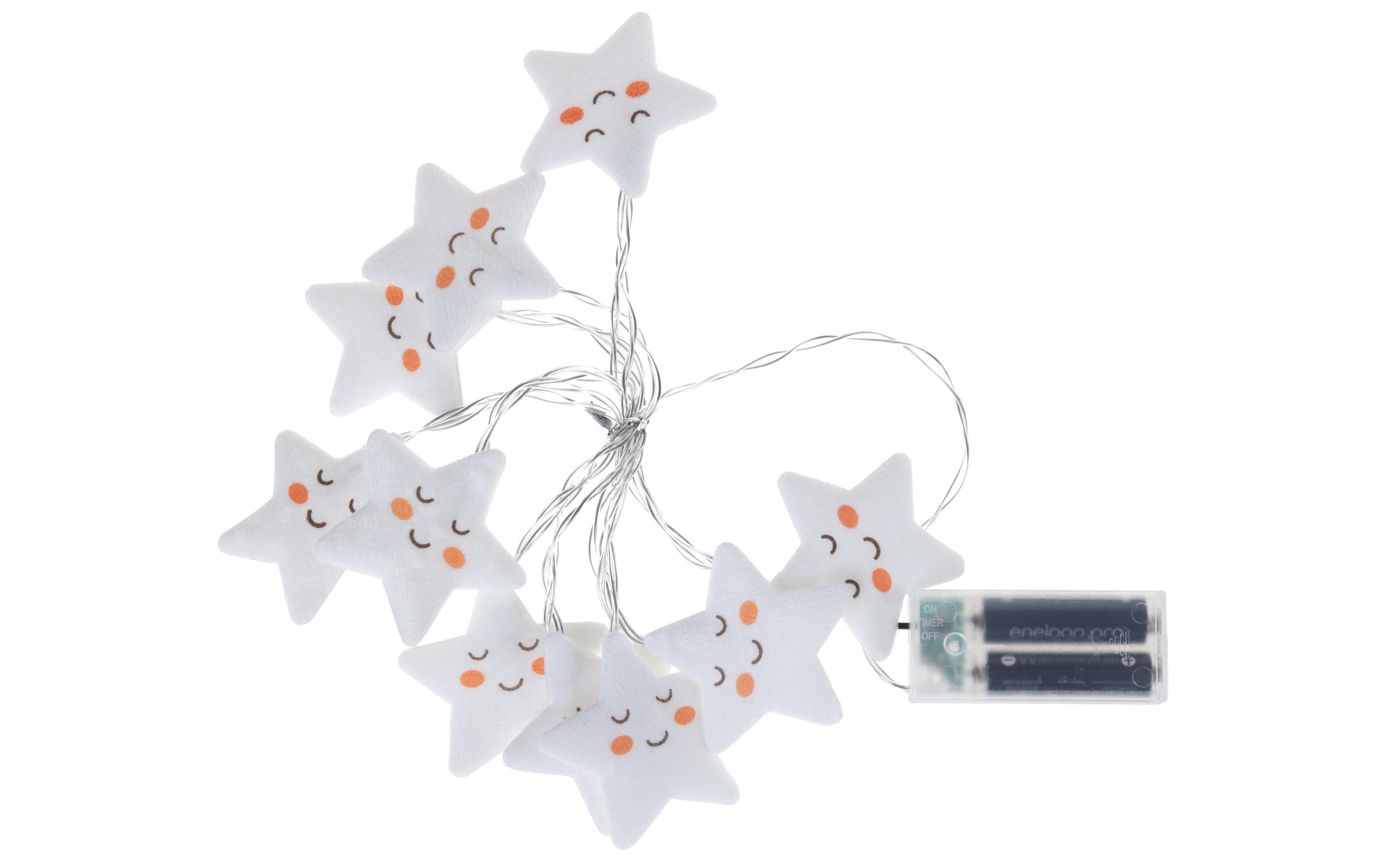 COCON Lichterkette Stoffsterne, 165 cm COCON Lichterkette Stoffsterne, 165 cm