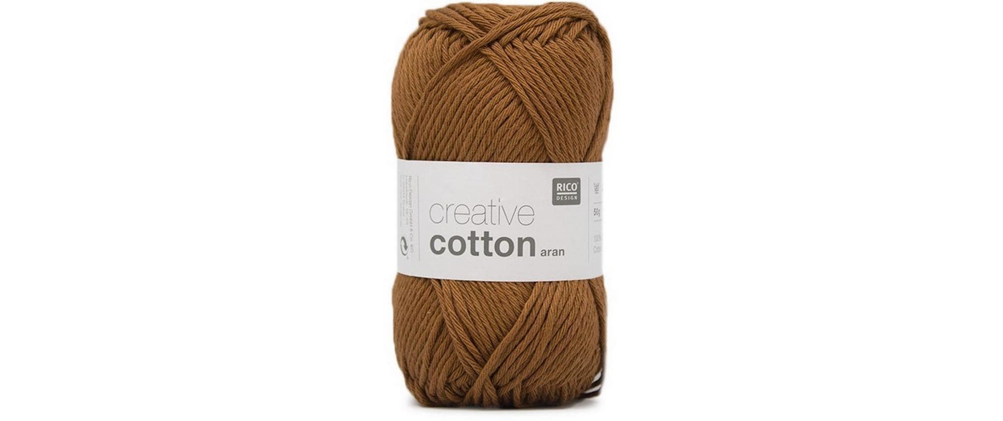 Rico Design Wolle Creative Cotton Aran 50 g, Zimt