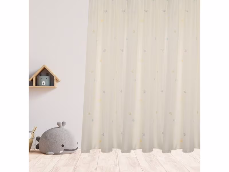 Kindervorhang.ch Tagvorhang Strolch mit Faltenband 140 cm x 240 cm