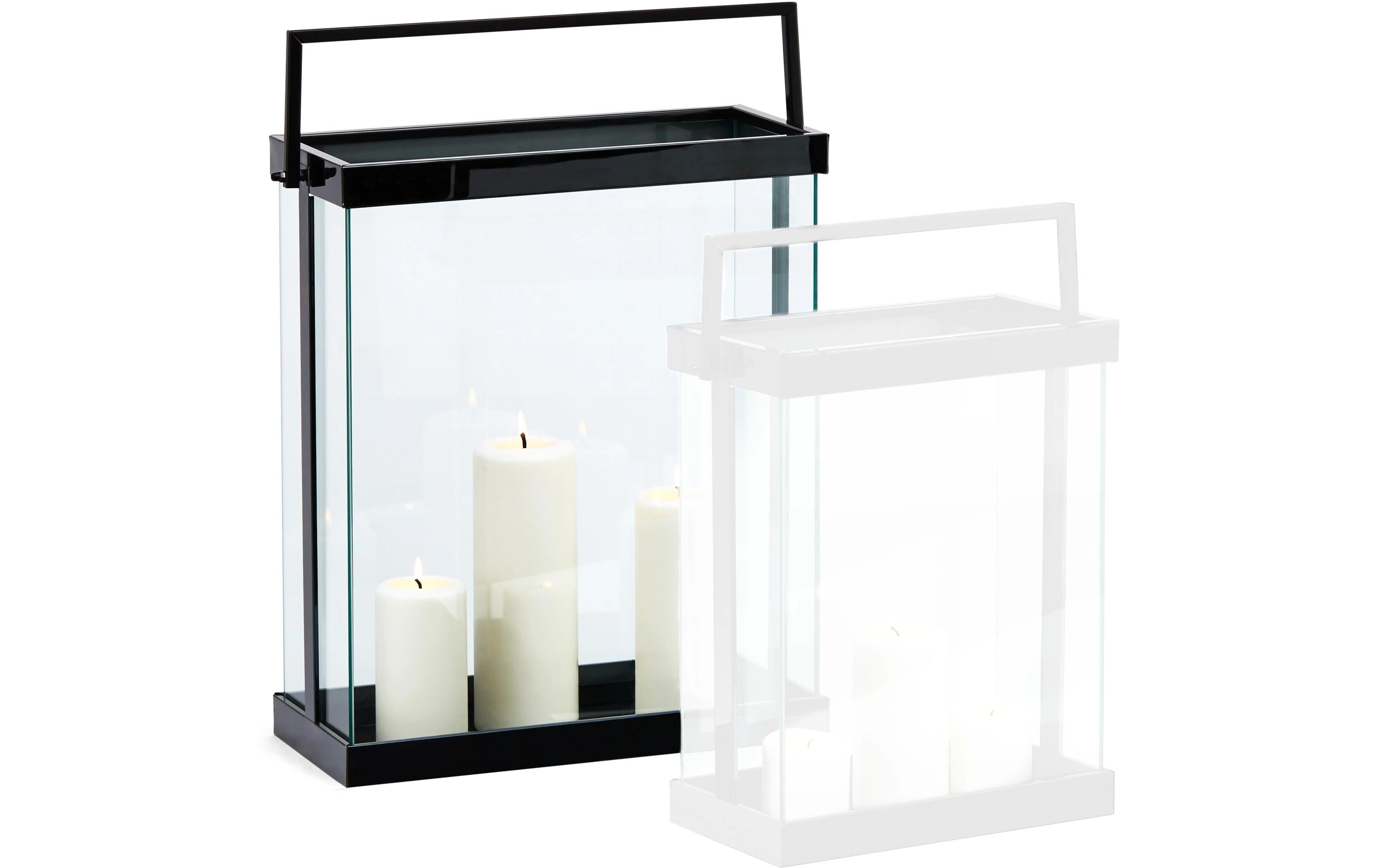 Philippi Laterne Luxor L 53 cm, Schwarz