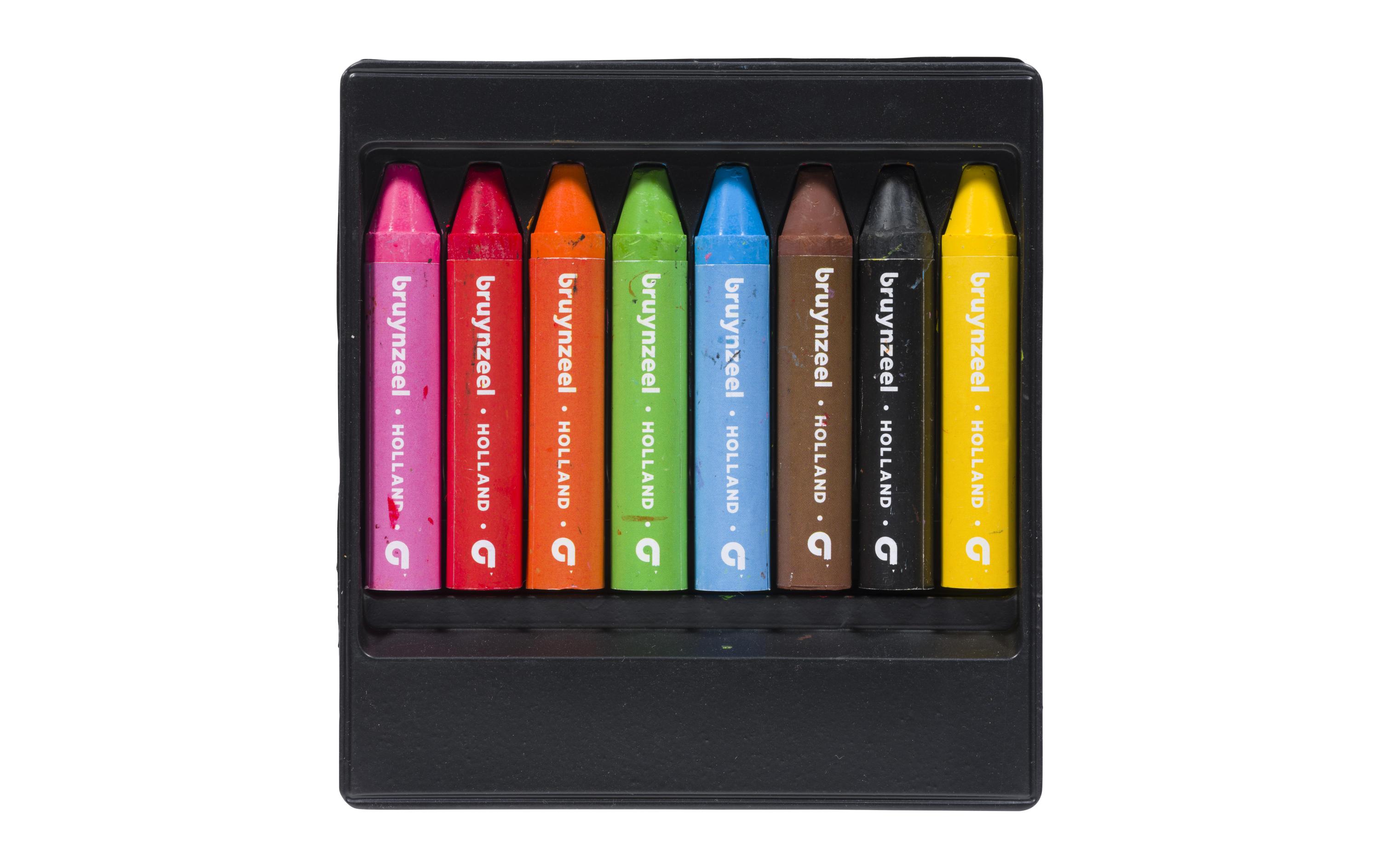 Bruynzeel Wachsmalstifte 8er-Set, Mehrfarbig