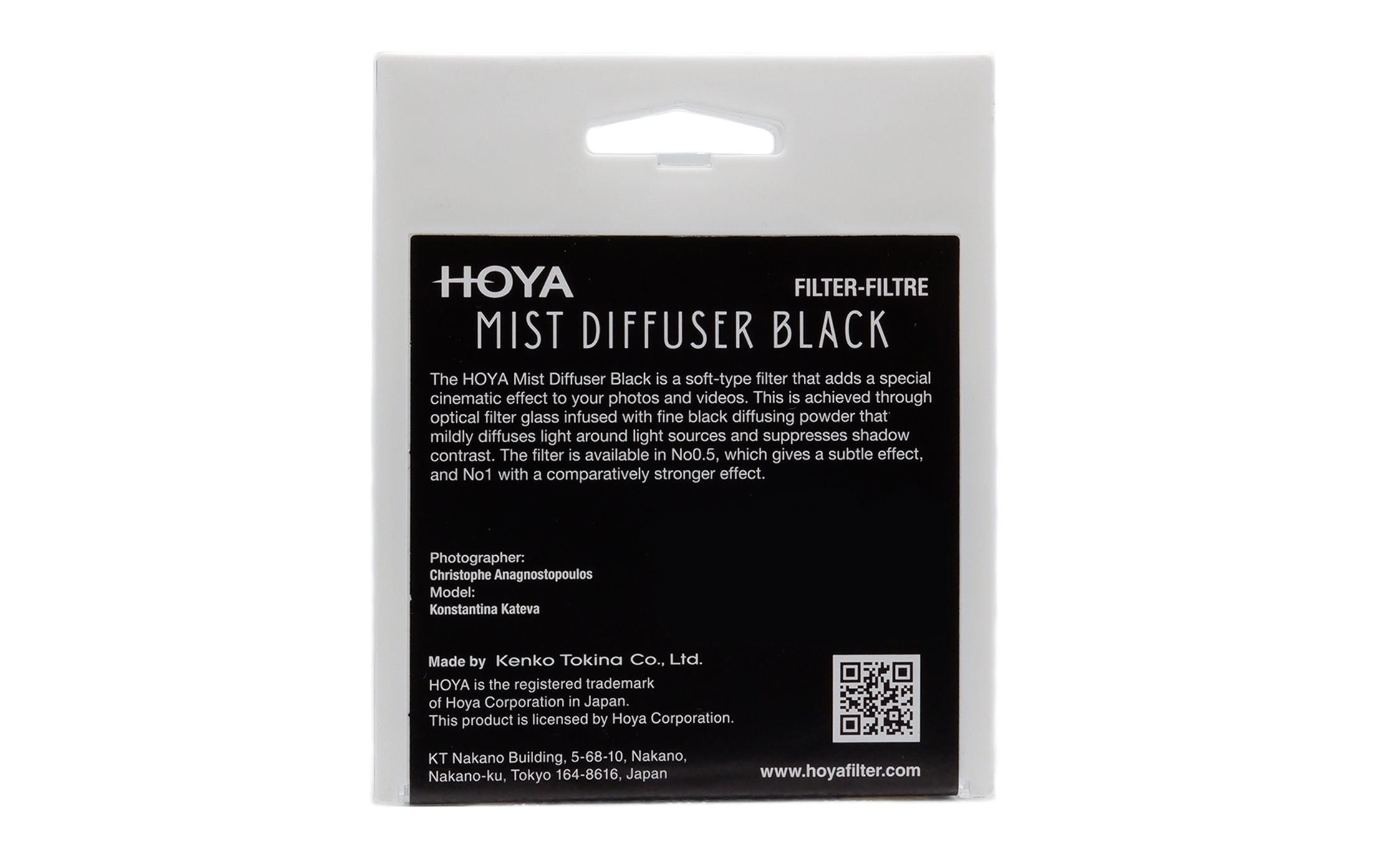 Hoya Objektivfilter Mist Diffuser Black No0.5 – 62 mm