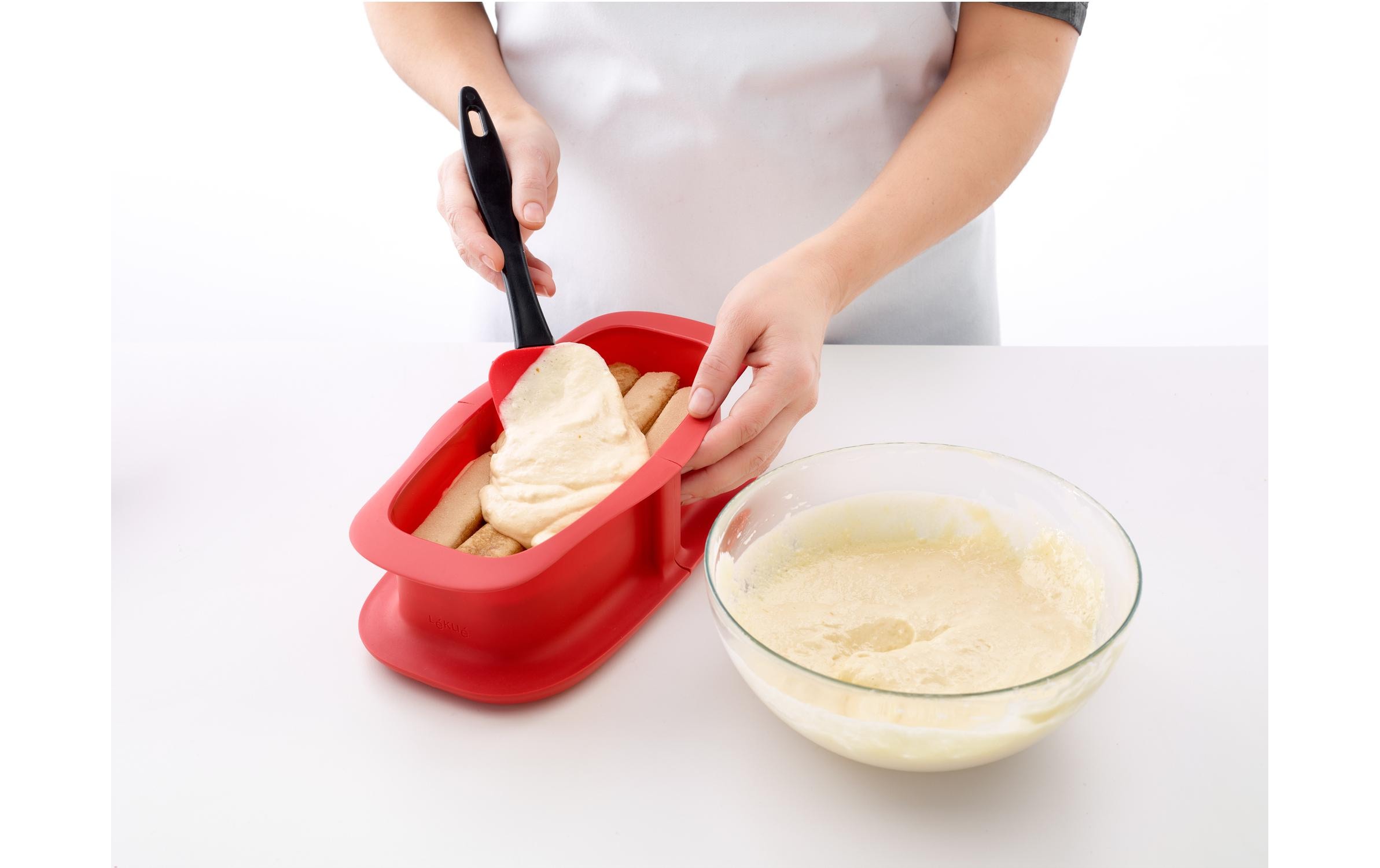 Lékué Springform mit Teller, Silikon / Keramik, 24 cm