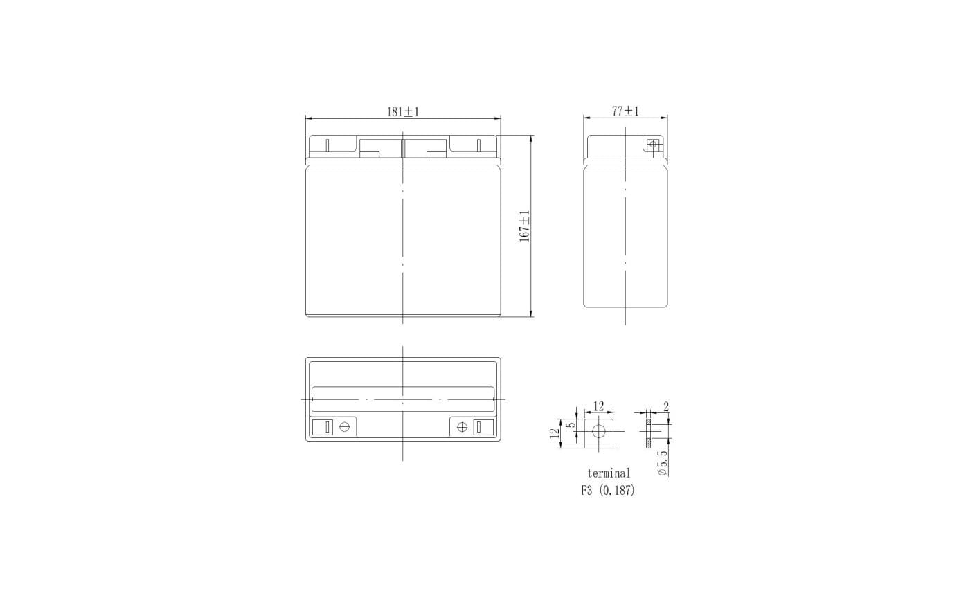 Victron AGM Deep Cycle Batterie 12 V/22Ah