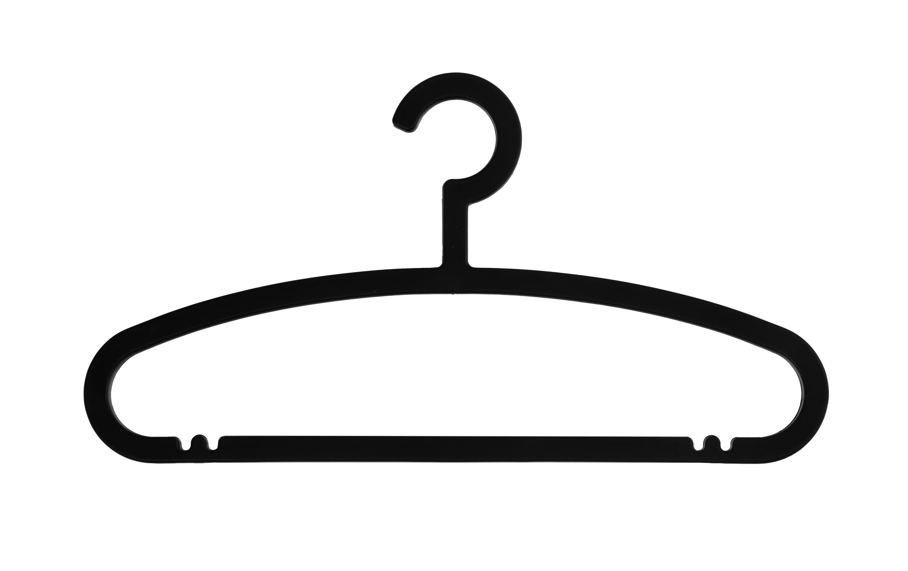 COCON Kleiderbügel 20 Stück, Schwarz