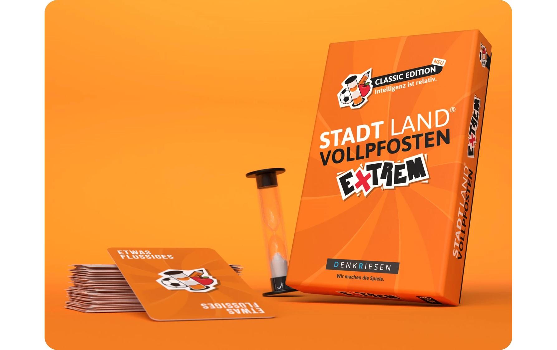 Denkriesen Partyspiel Stad Land Vollpfosten – Extrem Classic Ed. (D)